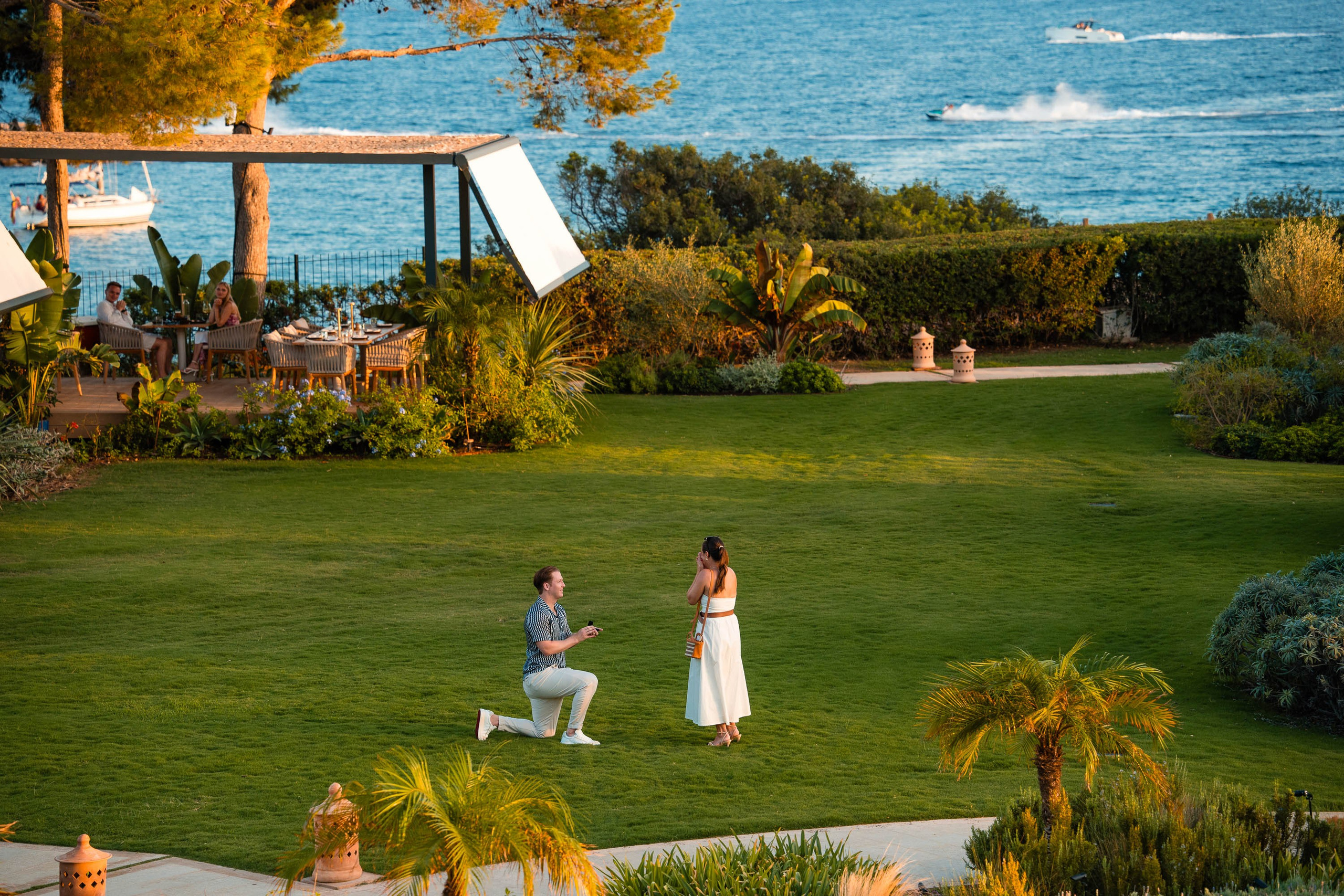 Wedding Proposal at St. Regis Mardavall. Mallorca Wedding, Corporate & Social Photographer