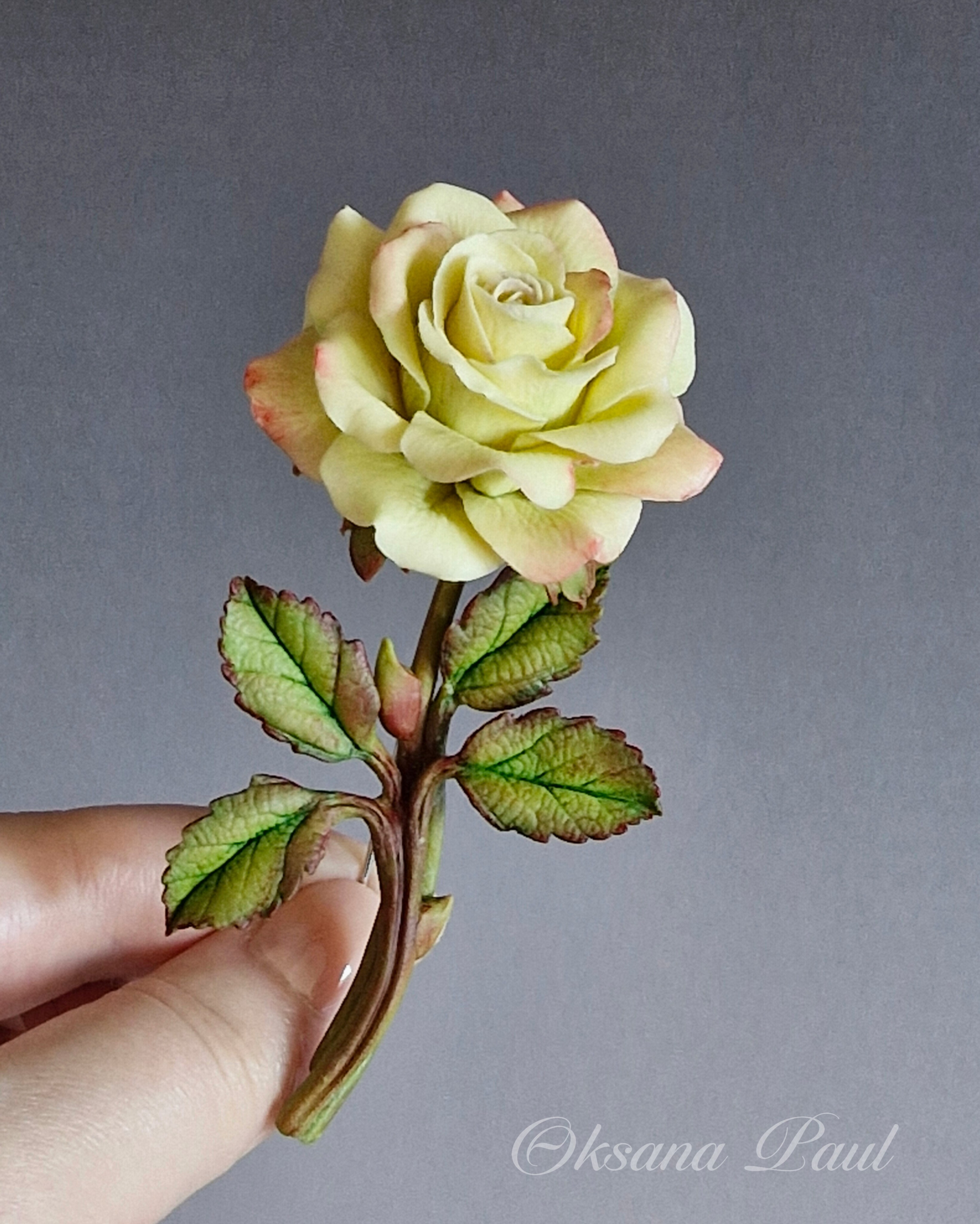 Броши с цветами / Blumen-Broschen ➜. Oksana Paul-Gardinen-Design Oksana Paul ✧ Art of Gardinen & Textile Design ✧ Polymer Clay Art & Handmade Creatures