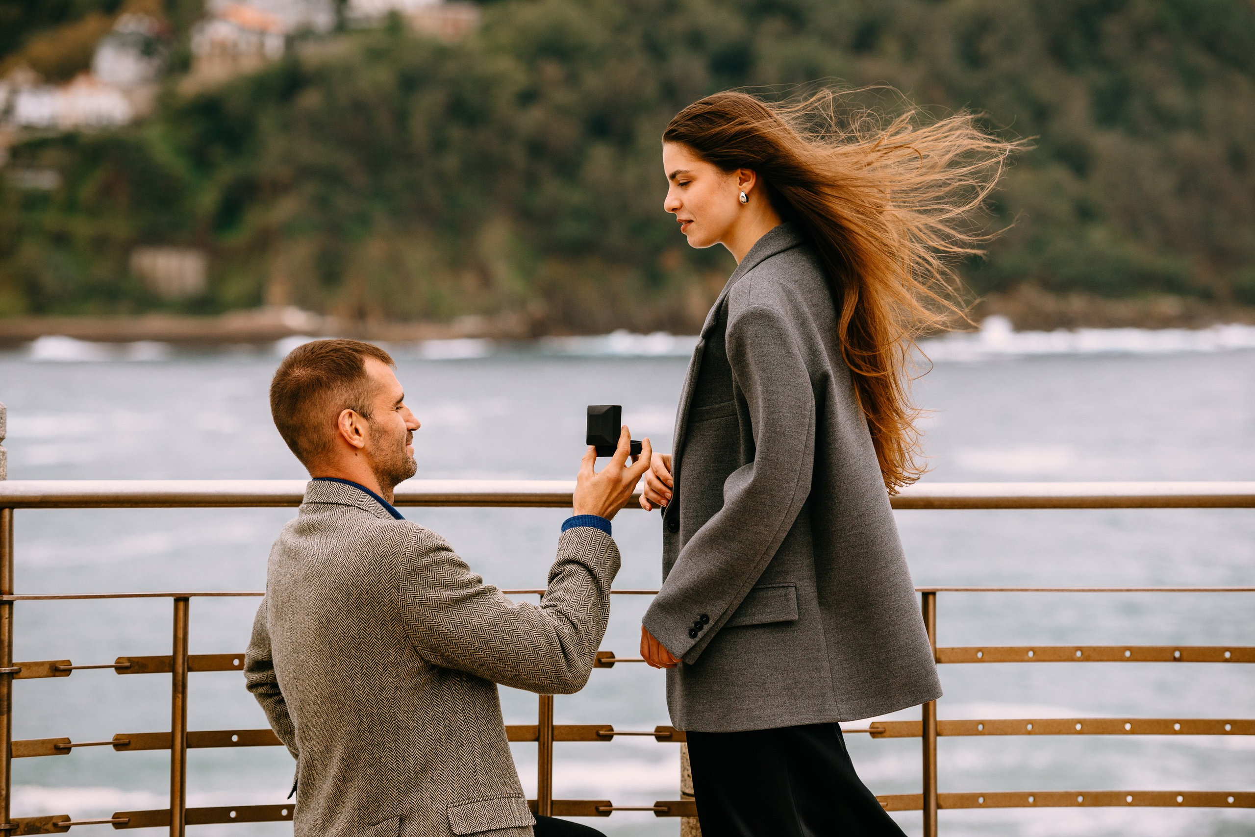 Mariage proposal in San-Sebastian Basque country. Photographer in Bilbao Irina Makou