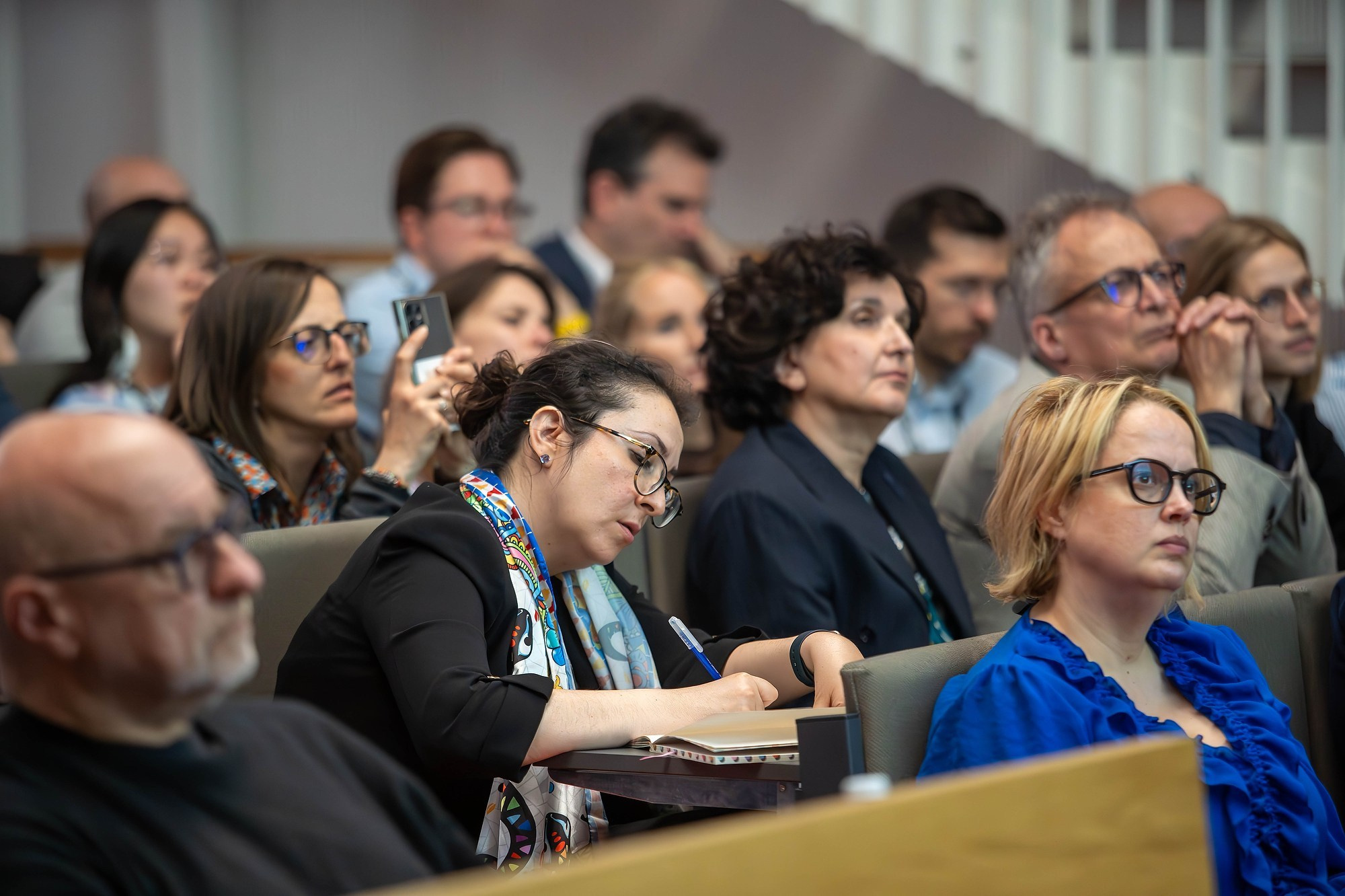 The full lecture hall during an ECPR keynote at Charles University.