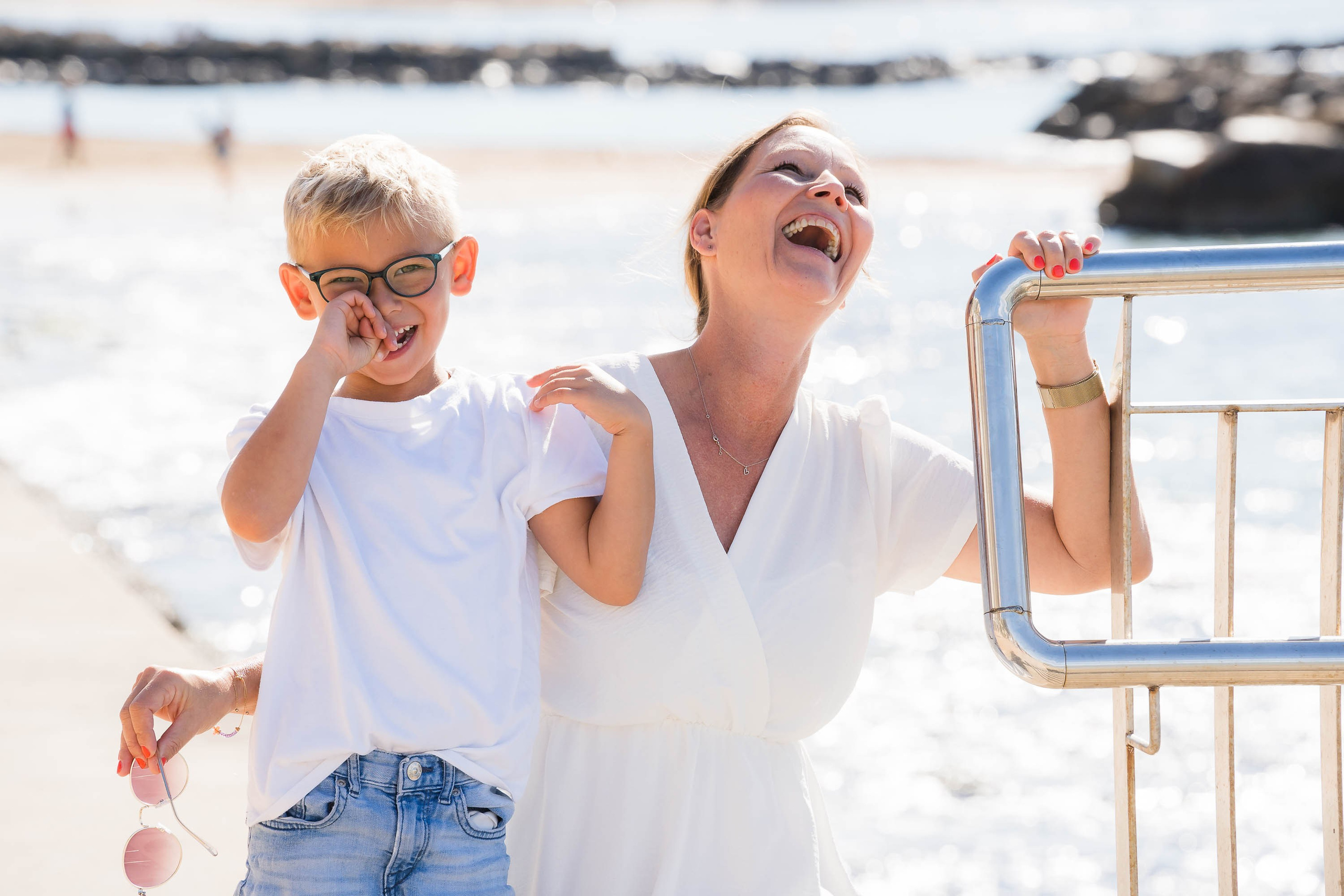 Vacaciones en familia Retrato en el Paseo Marítimo de El Molinar