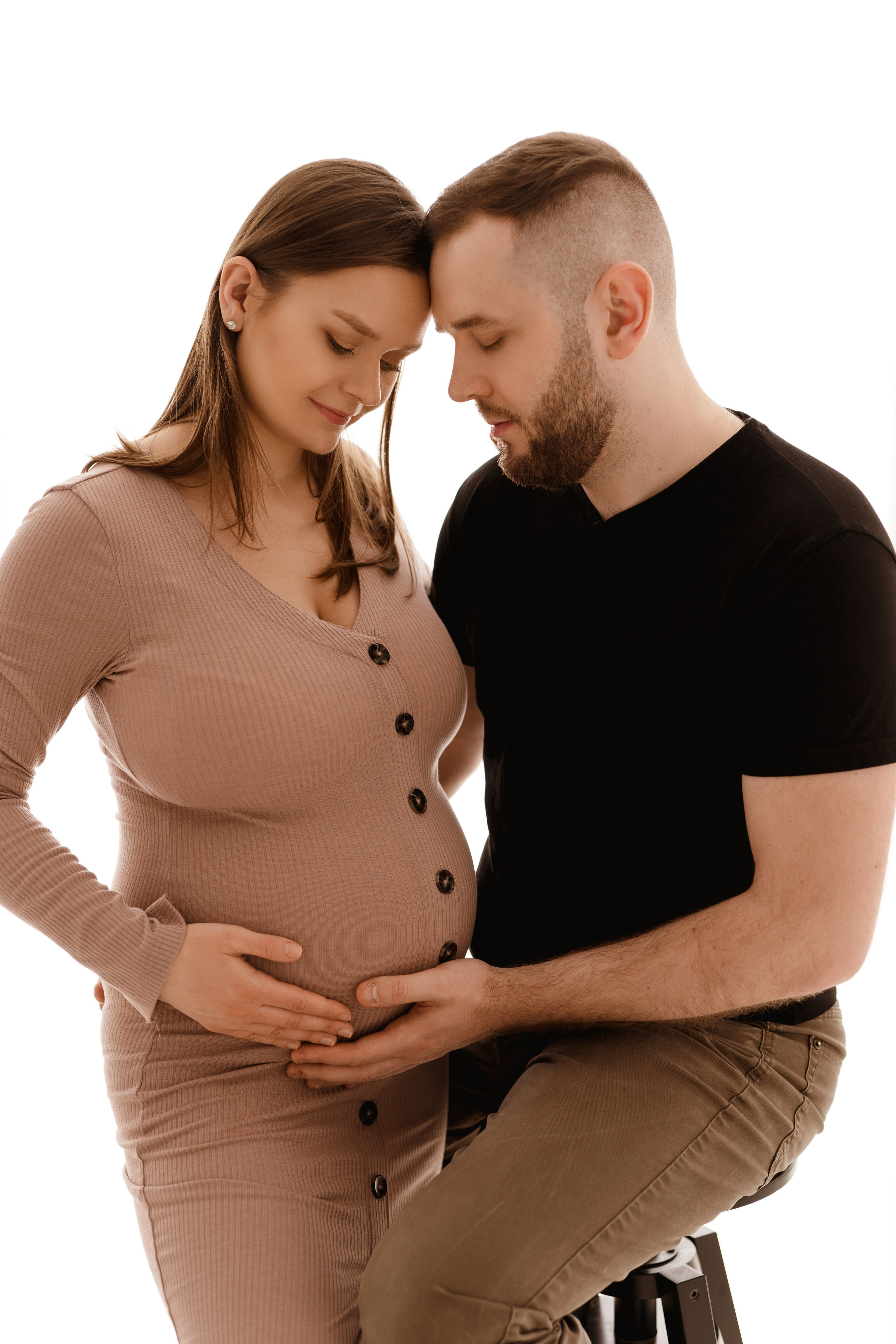 Sesja ciążowa Marty i Łukasza. Fotograf Łódź - sesja ciążowa, noworodkowa, dziecięca. Studio w Łodzi