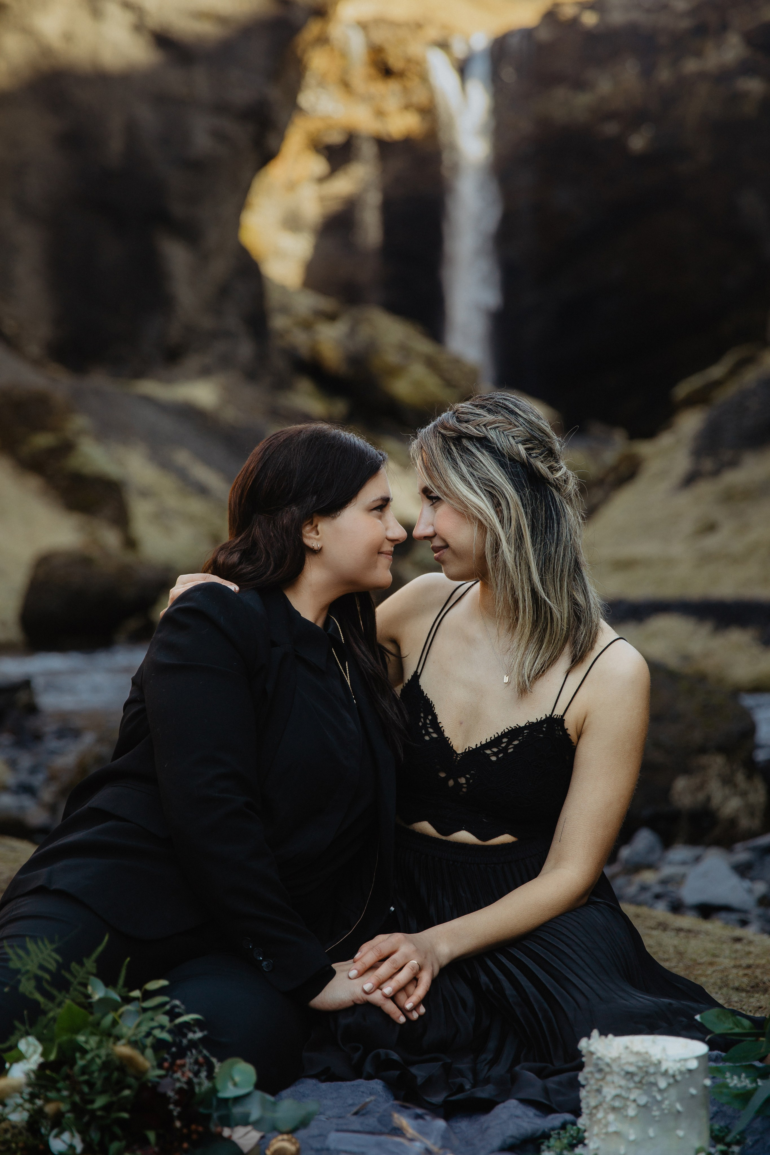 Same Sex Wedding at Iceland Black Sand Beach. Iceland elopement photographer & videographer