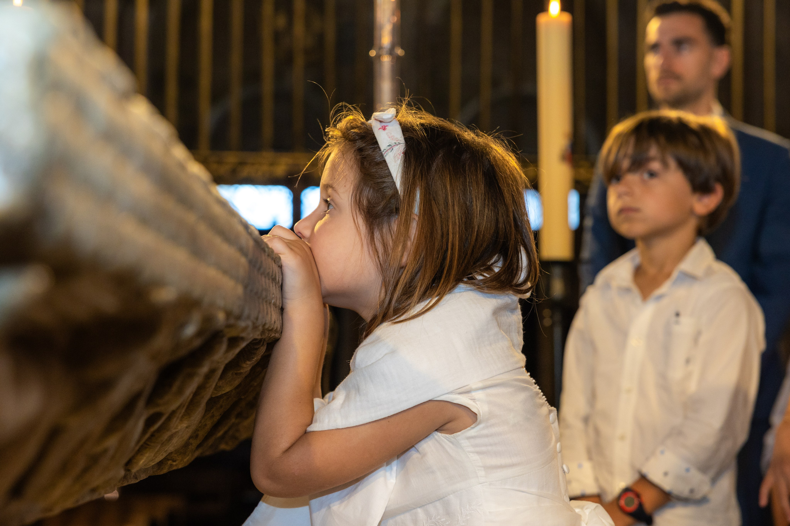 The Baptism of Diana in the Church of Saint-Sernin in Toulouse. Евгения Смирнова — фотограф в Тулузе и юго-западной Франции