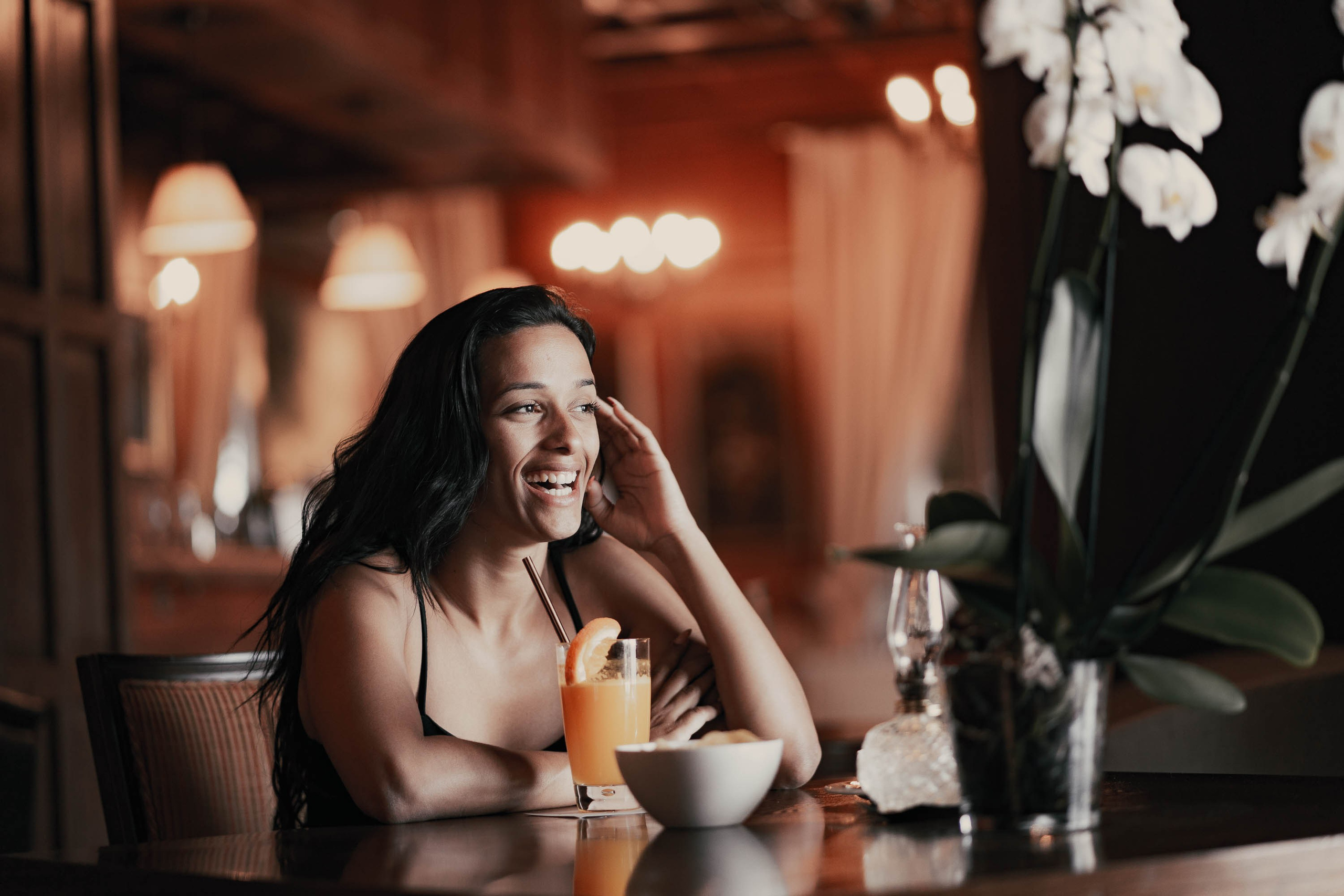 Famous Spanish Singer Chanel posing for magazine cover