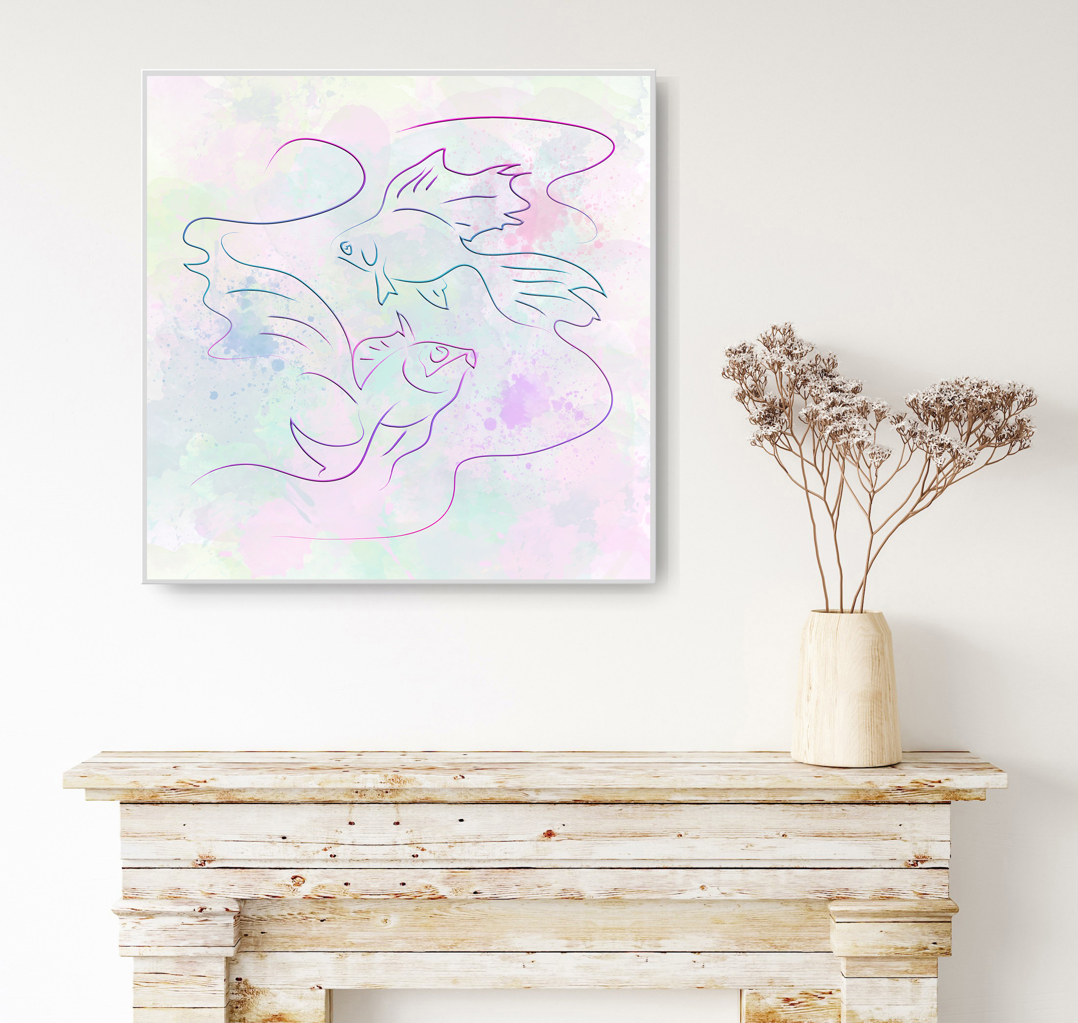 ART line. Lolly Shine. Contemporary digital artist