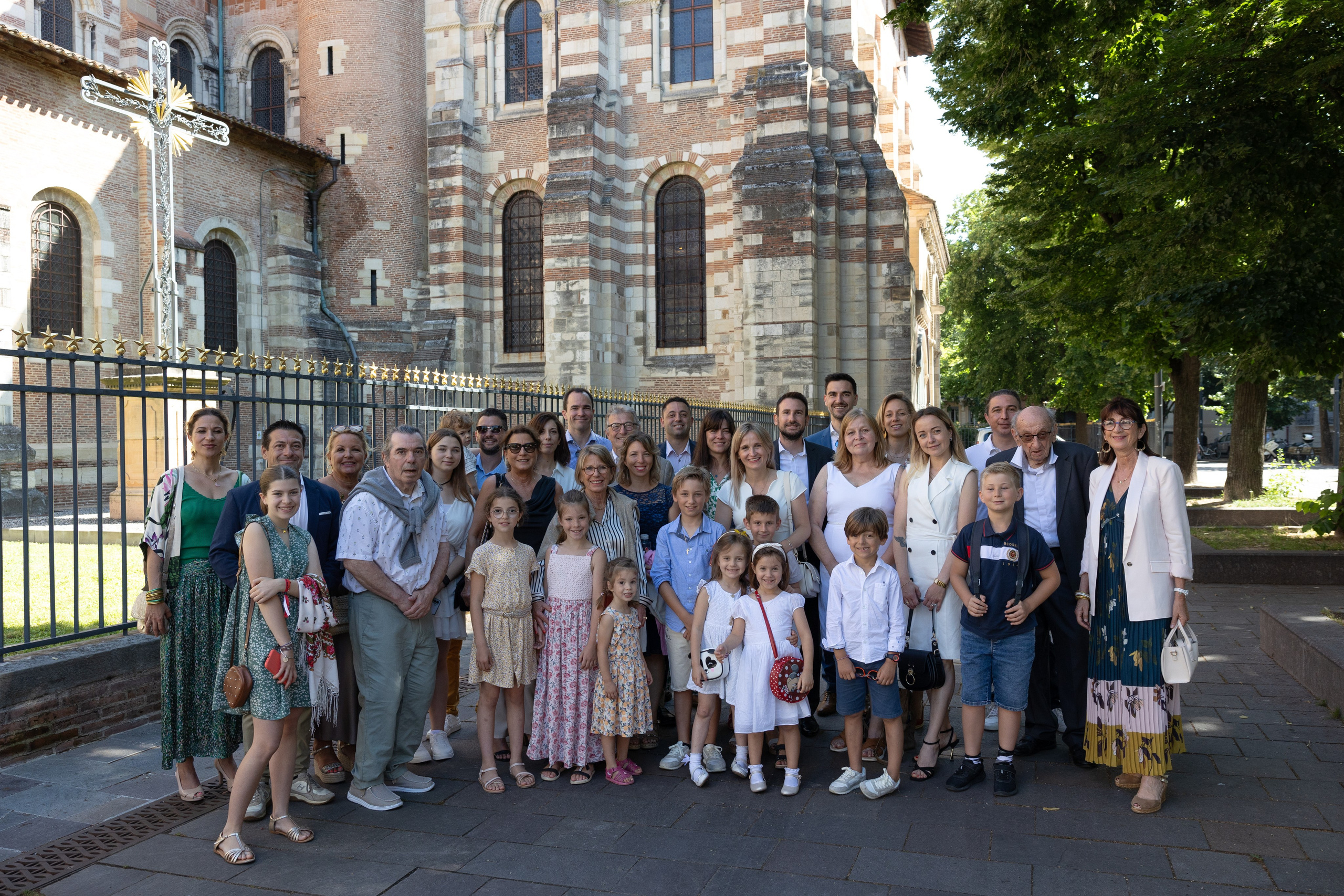 The Baptism of Diana in the Church of Saint-Sernin in Toulouse. Евгения Смирнова — фотограф в Тулузе и юго-западной Франции