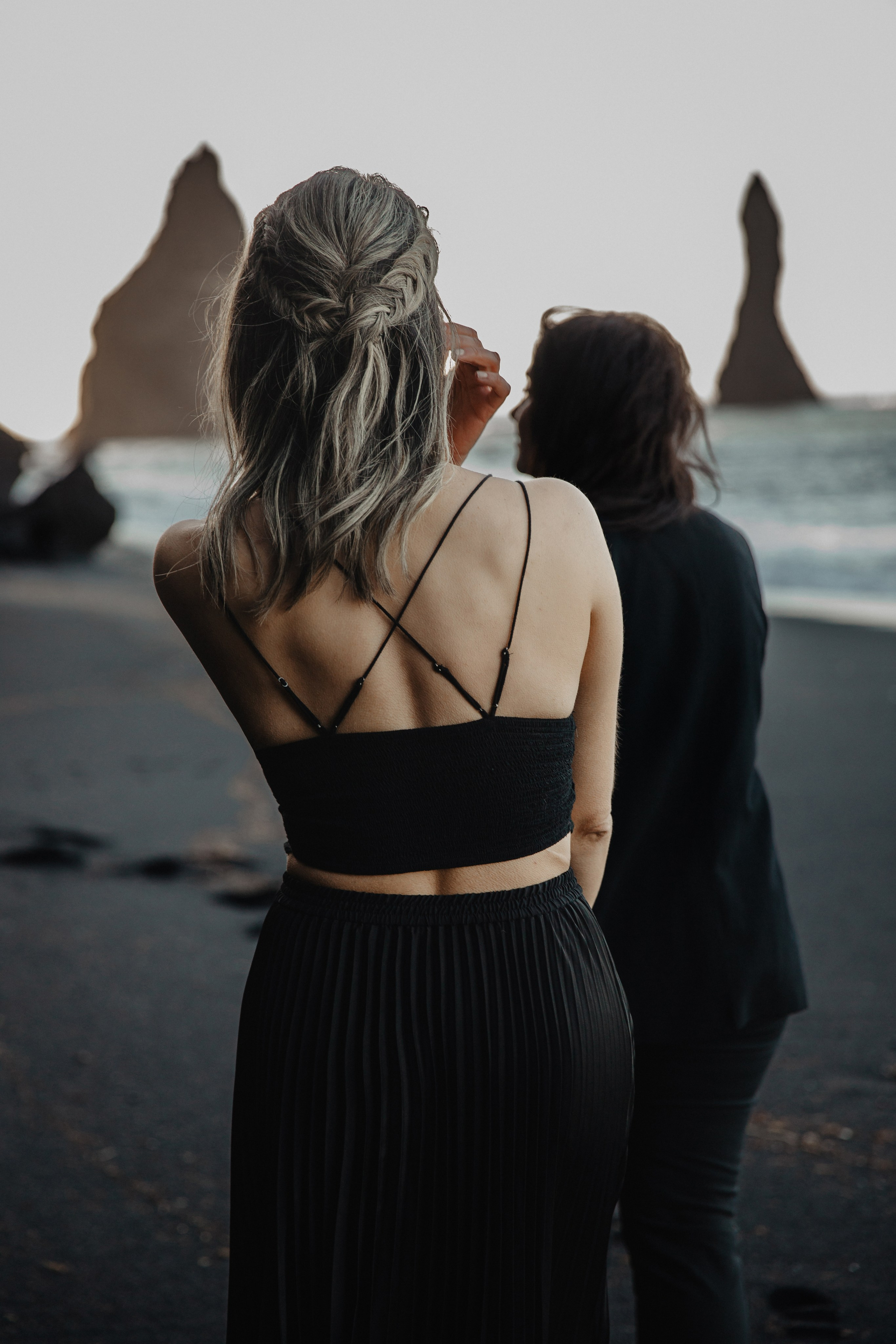 Same Sex Wedding at Iceland Black Sand Beach. Iceland elopement photographer & videographer