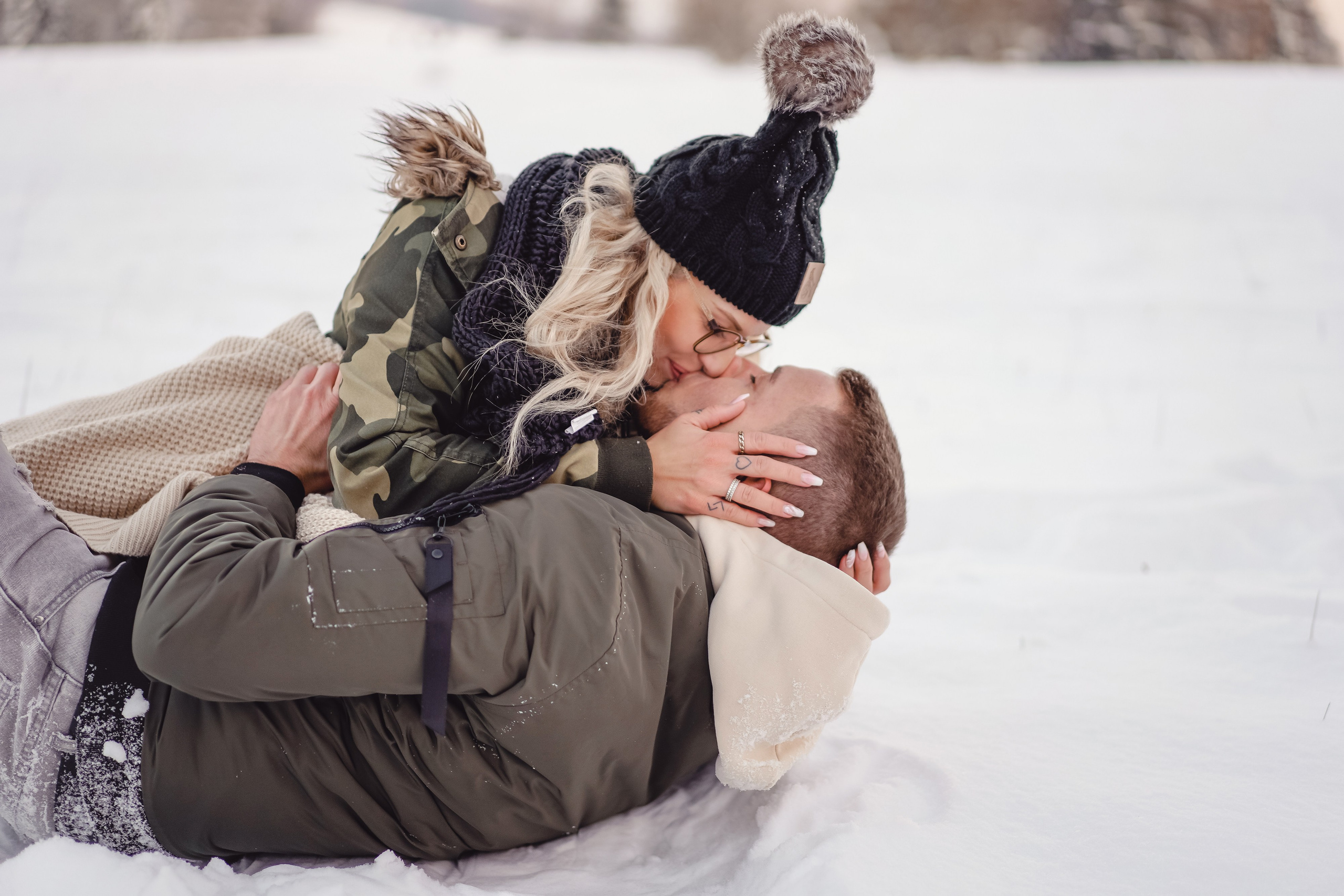 Winter Lovestory. Portraitfotografie in Gründau Elena Ohnstedt