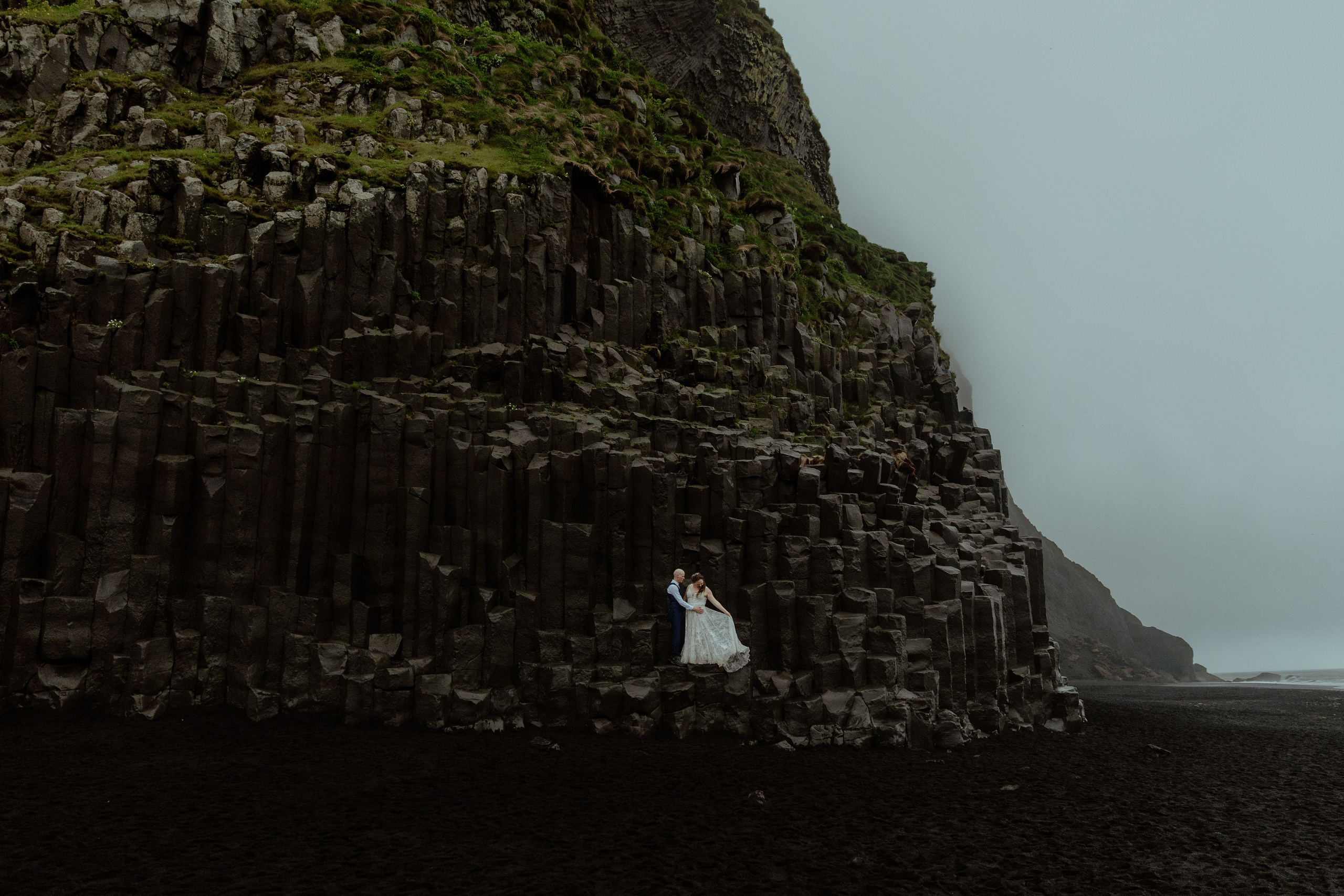 Iceland Elopement at Black Sand Beach. Iceland elopement photo and video | Nikolaichik Photo