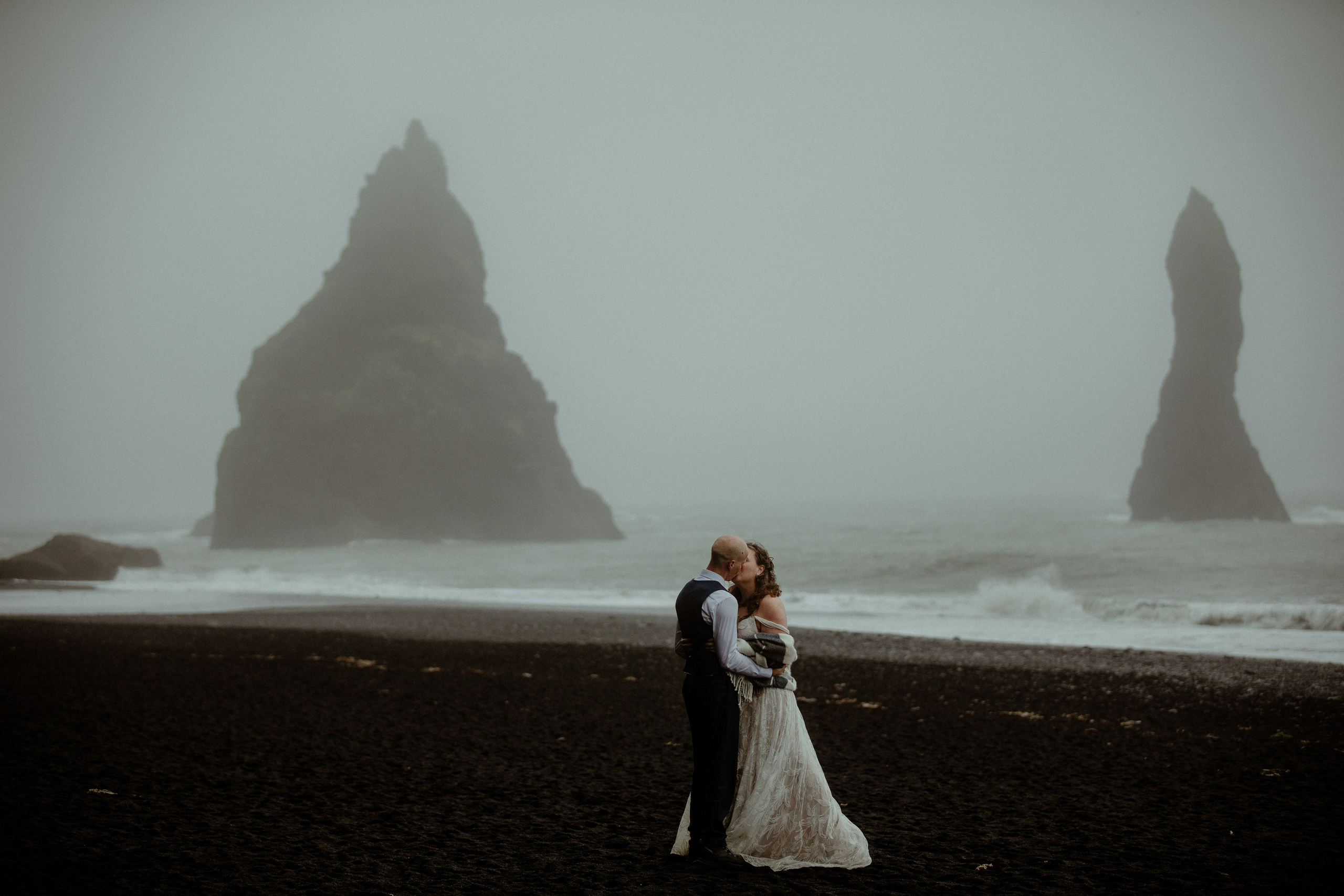 Iceland Elopement at Black Sand Beach. Iceland elopement photo and video | Nikolaichik Photo