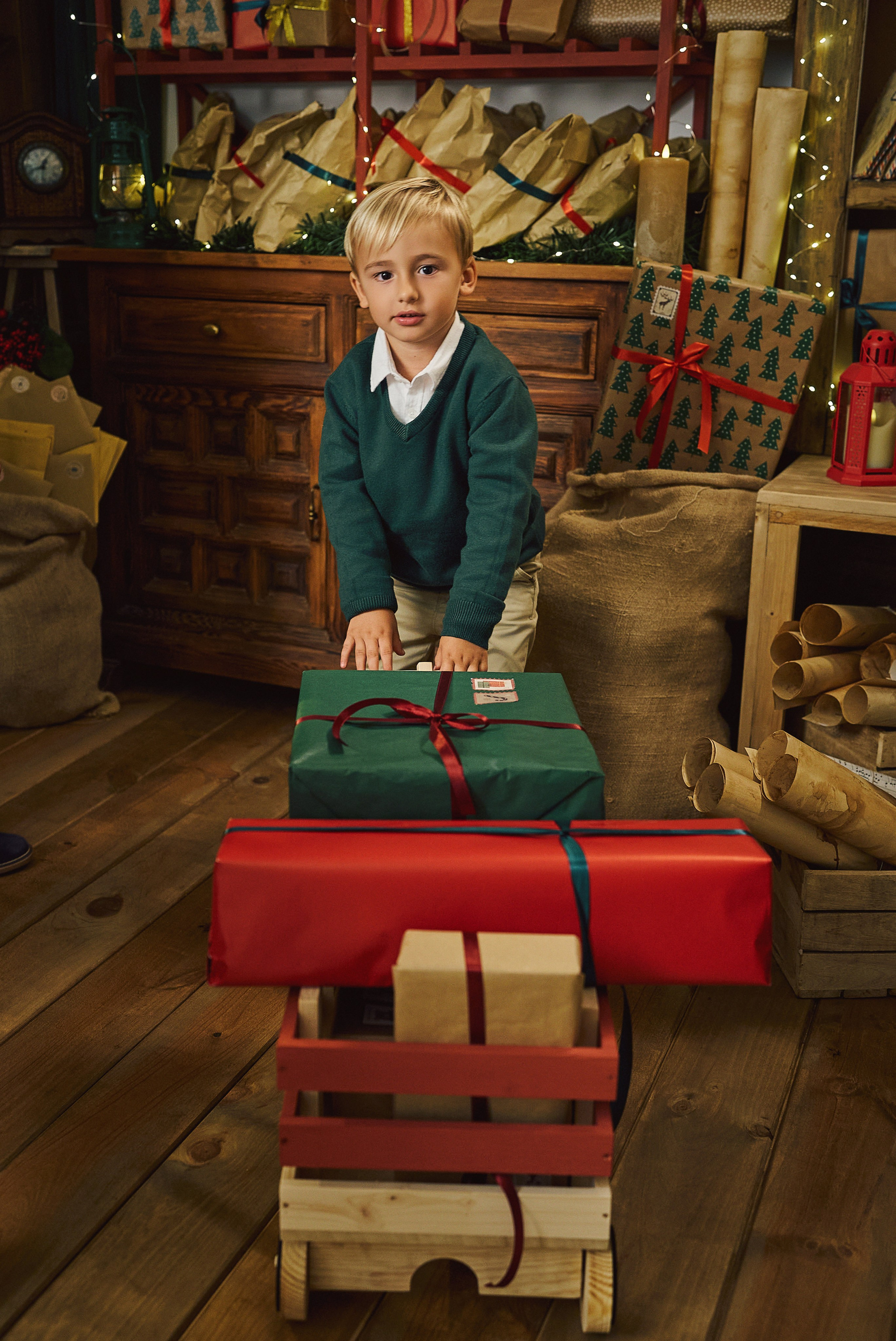 Sesión de fotos Navidad Tenerife. Fotógrafos en Tenerife dedicados a la fotografía de bebes, niños y familia