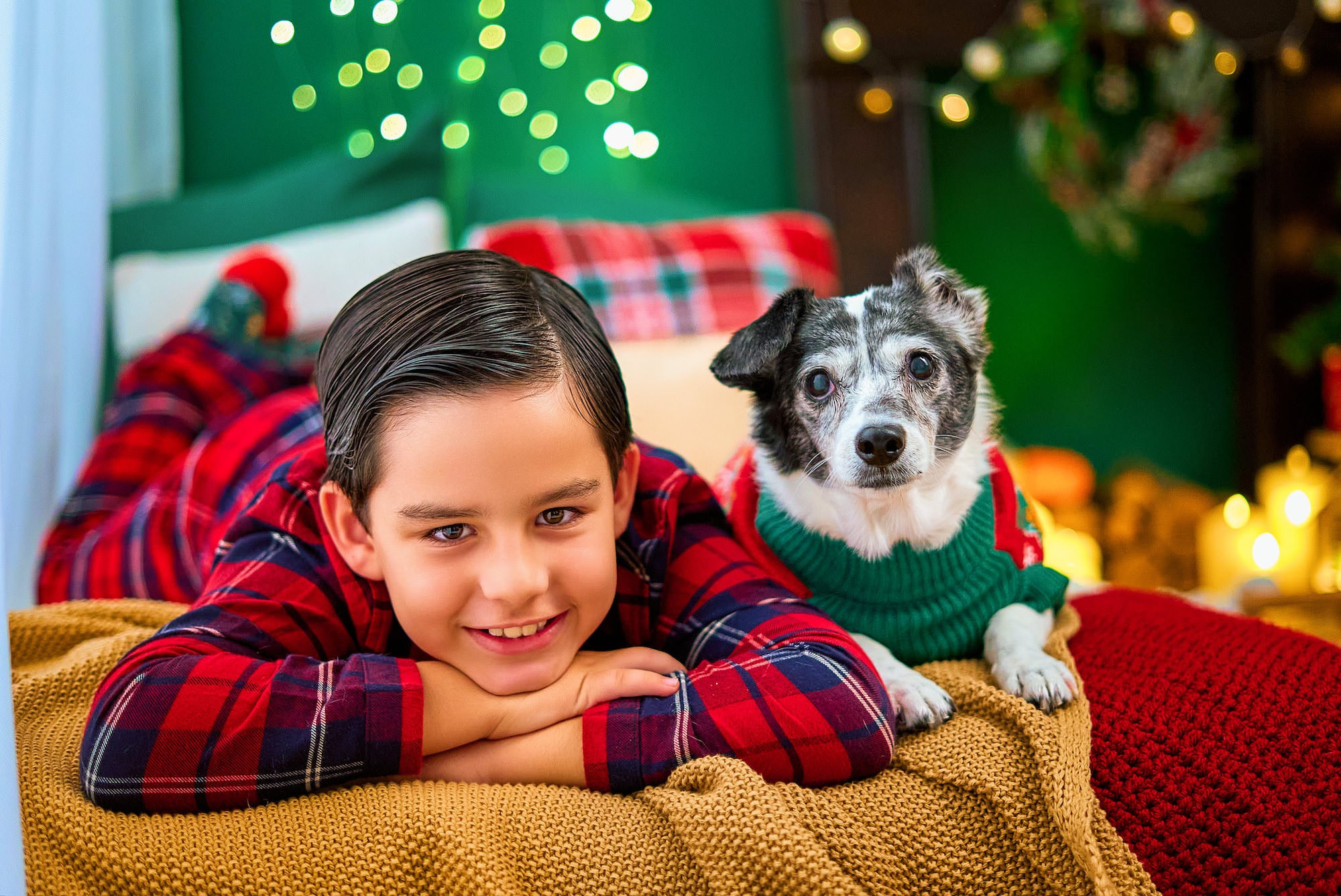 Sesión de fotos Navidad Tenerife. Fotógrafos en Tenerife dedicados a la fotografía de bebes, niños y familia