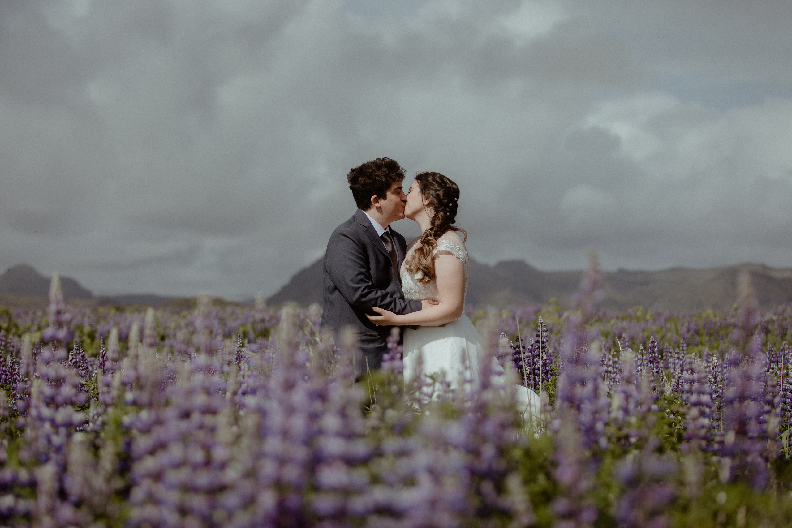 Elopement at Black sand beach in Iceland. Iceland elopement photo and video | Nikolaichik Photo