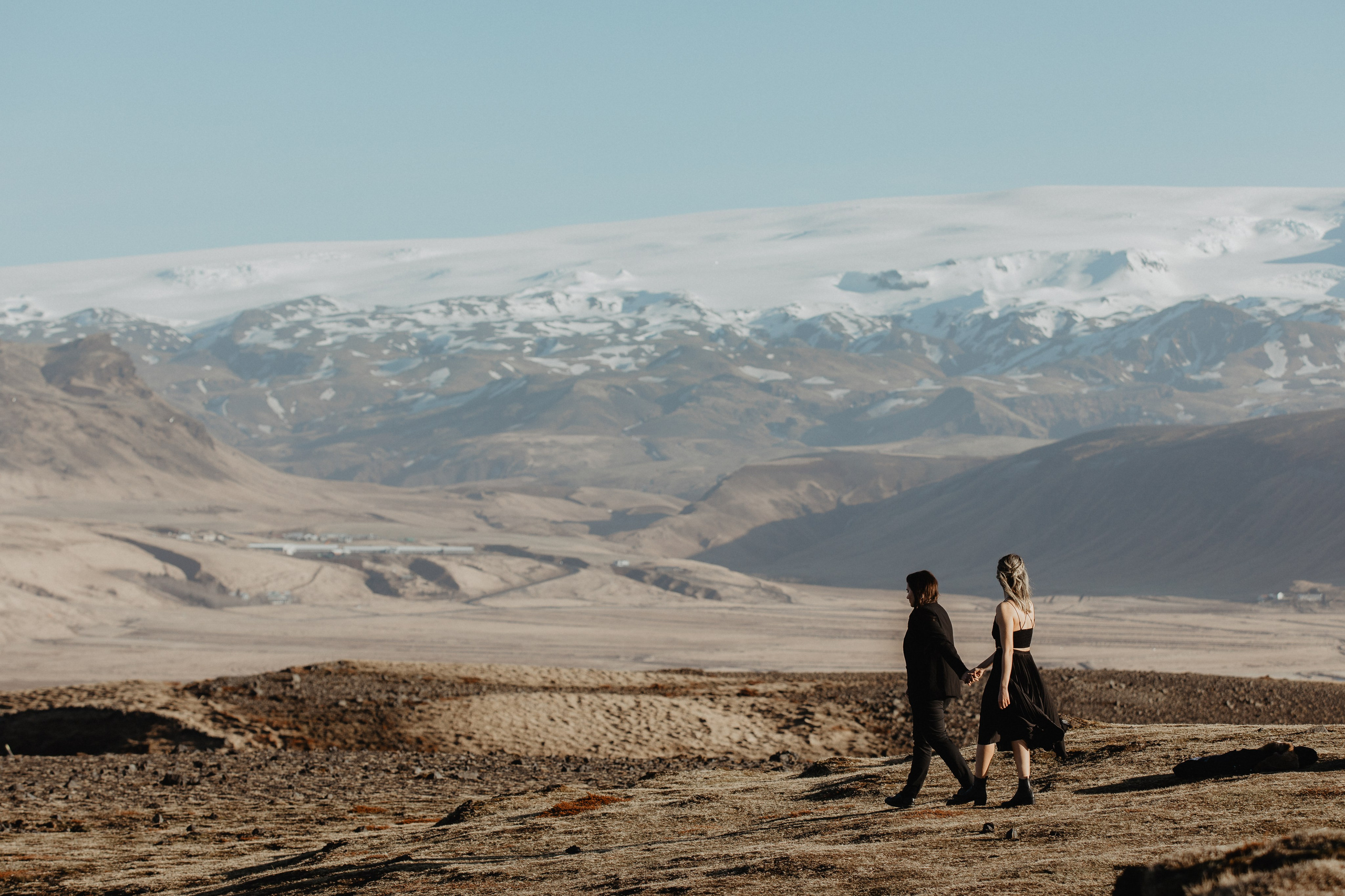 Same Sex Wedding at Iceland Black Sand Beach. Iceland elopement photographer & videographer