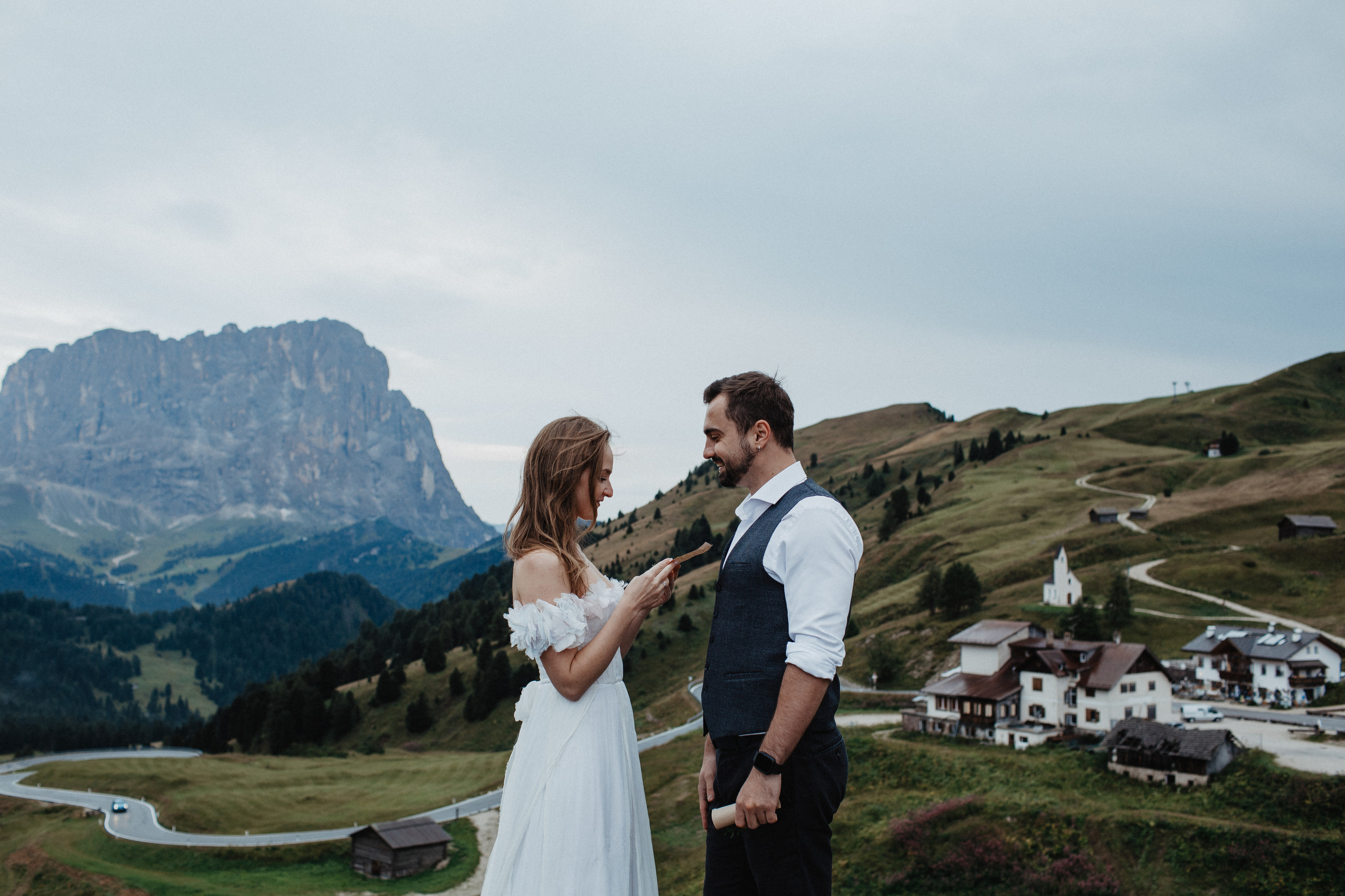 Elopement in Dolomites Lago di Brayes Italy. Iceland elopement photographer & videographer