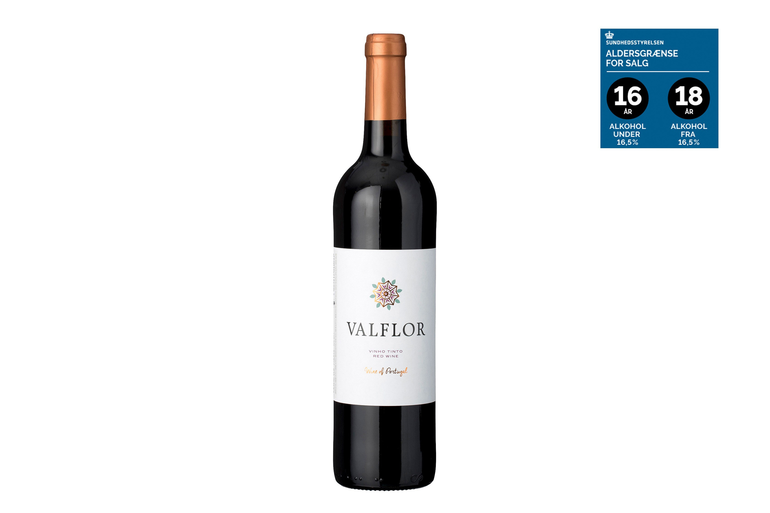 Rødvin - Valflor, Tinto Det er en letdrikkelig rødvin med klar og mørk rubinrød farve, delikat duft af modne røde frugter, frisk og samtidig fyldig frugtsmag, god syre, bløde tanniner samt en lang og silkeblød eftersmag. Denne harmoniske vin er særdeles velegnet til stegt og grillet okse- og svinekød, torsk samt ikke for stærke oste.Det er en vin, der er produceret til at blive drukket ung og frisk, så der er ingen grund til henlægning.