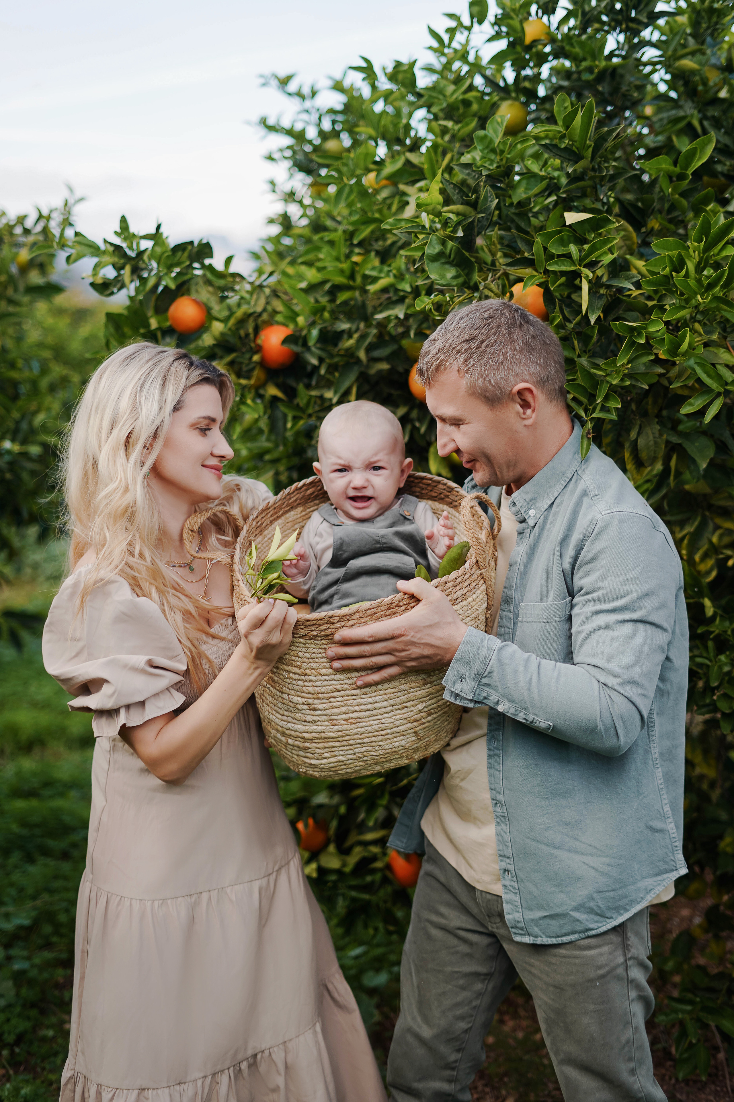 Семейная в апельсиновом саду. Индивидуальный, семейный, свадебный фотограф Бенидорм Диана Меметова