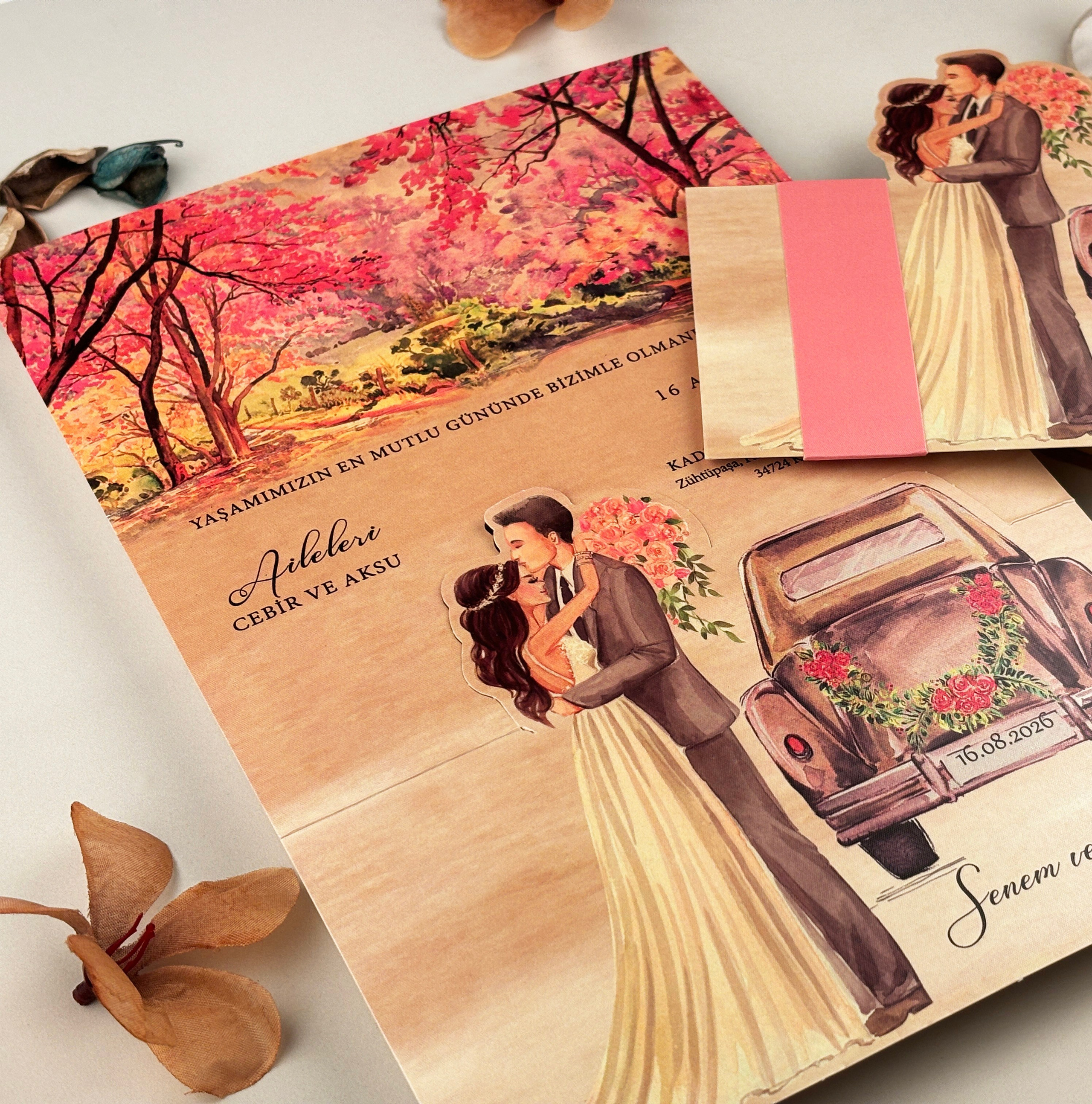 COD-63696 / 5,20 LEI. (Prețul include tipărirea ) +2 LEI TIPĂRIRE PLIC. DIMENSIUNE 19.3 x 15.3 cm. SUPRAFATA DE TIPARIRE 17 x 5 cm. Fara a contine plic clasic, aceasta invitatie de nunta dintr-un carton lucios impresioneaza prin designul deosebit. In partea exterioara, aceasta invitatie de nunta are un model reprezentand un mire si mireasa, precum si o masina cu detalii florale. Atentia pentru detalii in crearea acestei invitatii de nunta deosebite va impresiona, cu siguranta. In interior invitatia de nunta va fi personalizata cu textul de nunta pe care il alegeti dvs. corespunzator evenimentului mult asteptat. Invitatia de nunta se pliaza din trei parti si se va inchide cu ajutorul unei bentite. Pentru un plus de eleganta, va propunem ca pe aceasta bentita sa fie aplicata o stampila de ceara.Invitații Elegante și Refined: Catalogul Ellite | Nunta, Petreceri, Evenimente Corporate.- invitații nuntă - modele invitații nuntă - invitații nuntă 2025 - invitații de nuntă elegante - invitații de nuntă personalizate - invitații nuntă online - invitații nuntă handmade - catalog invitații nuntă - invitații originale nuntă - invitații de nuntă moderne - invitații nuntă vintage - invitații nuntă rustice - invitații nuntă clasice - design invitații nuntă - invitații de nuntă cu tematică.- invitații nuntă florale - invitații nuntă boho - invitații nuntă aurii - invitații nuntă minimaliste - invitații nuntă cu sigiliu - invitații nuntă cu acuarelă - invitații nuntă cu fotografie - invitații nuntă cu inițiale - invitații nuntă elegante alb-negru - invitații nuntă cu hârtie texturată - invitații nuntă cu decupaj laser - invitații nuntă cu flori uscate. - print invitații nuntă - invitații nuntă personalizate cu numele mirilor - invitații nuntă cu plic inclus - invitații nuntă cu cartolină dublă - invitații nuntă calitate premium - invitații nuntă ieftine - invitații nuntă rapide.- invitații nuntă România - invitații nuntă București / Botoșani . Iași suceava- invitații nuntă cu livrare în țară - invitații nuntă online România.- „Invitație de nuntă elegantă cu design floral și plic crem” - „Model de invitație de nuntă vintage cu sigiliu de ceară” - „Set complet invitații de nuntă personalizate cu inițialele mirilor” - „Invitație de nuntă modernă cu design minimalist și text negru pe fundal alb” - „Invitație de nuntă rustică pe hârtie kraft cu șnur de iută” - „Invitație de nuntă cu decupaj laser și detalii aurii” - „Invitație de nuntă în stil boho cu imprimeu floral colorat” - „Invitație romantică de nuntă cu flori uscate și panglică din satin” - „Invitație de nuntă clasică cu monogramă și font caligrafic” - „Invitație de nuntă în stil glamour cu folie aurie și text embosat”- „Model de invitație de nuntă 2025 cu design elegant și font modern” - „Cele mai noi invitații de nuntă 2025 – stil floral, sofisticat”