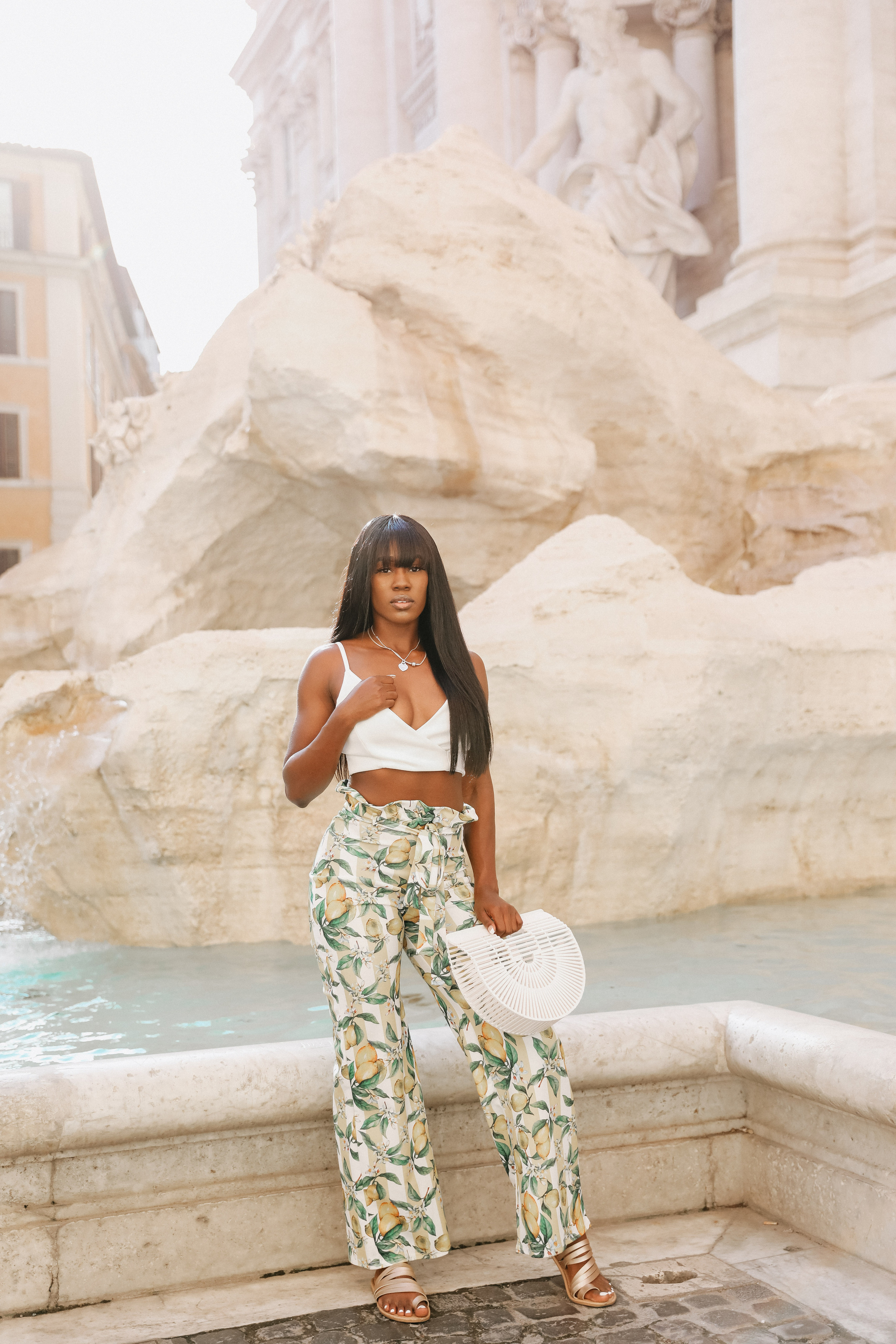 THREE COINS IN THE TREVI FOUNTAIN. Photographer in Rome