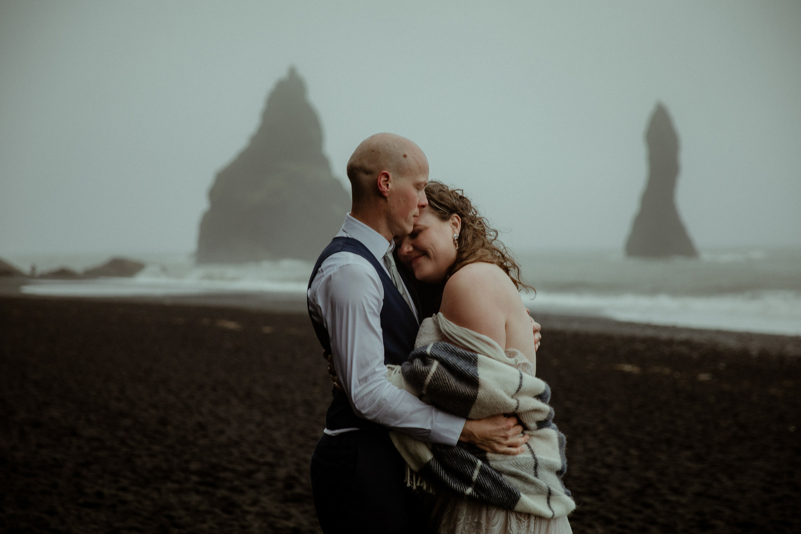 Iceland Elopement at Black Sand Beach. Iceland elopement photo and video | Nikolaichik Photo