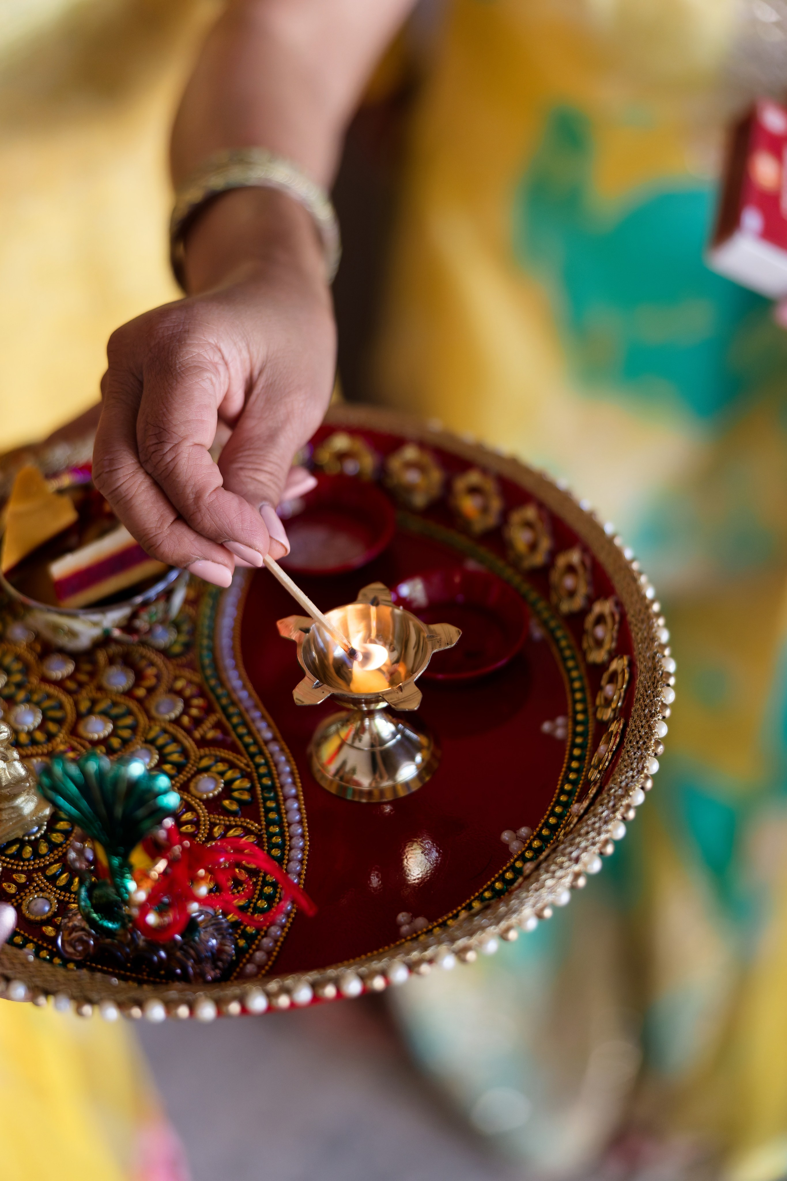 Indian wedding Haldi Ceremony & Mehndi Night at Masia Nur, Sitges, Spain Preview