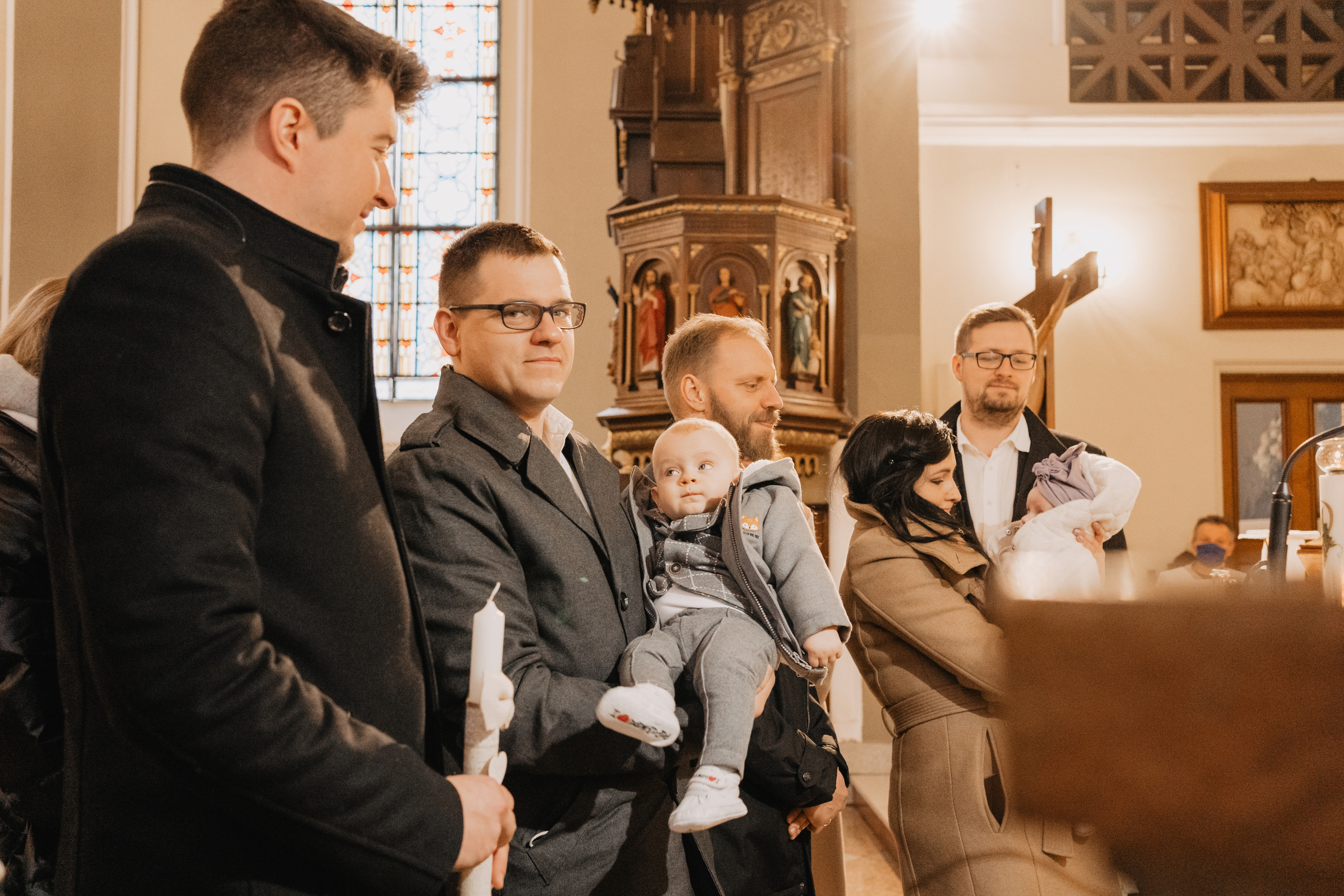 Wyjątkowy dzień dla Szymona - Chrzest święty w Łodzi. Fotograf Łódź - sesja ciążowa, noworodkowa, dziecięca. Studio w Łodzi