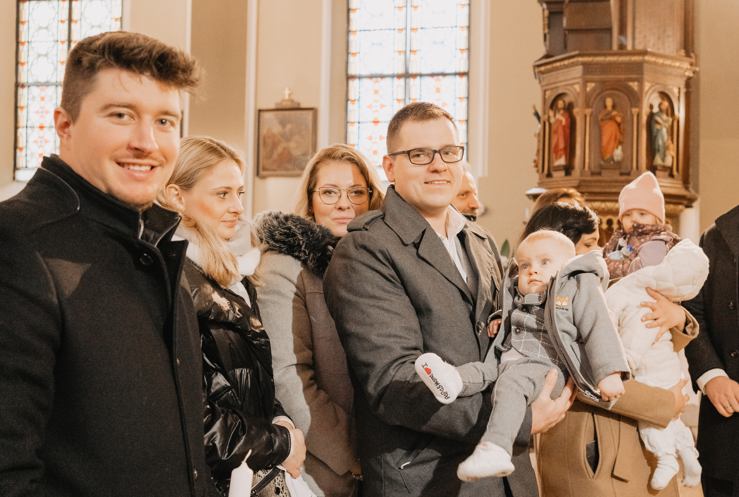 Wyjątkowy dzień dla Szymona - Chrzest święty w Łodzi. Fotograf Łódź - sesja ciążowa, noworodkowa, dziecięca. Studio w Łodzi