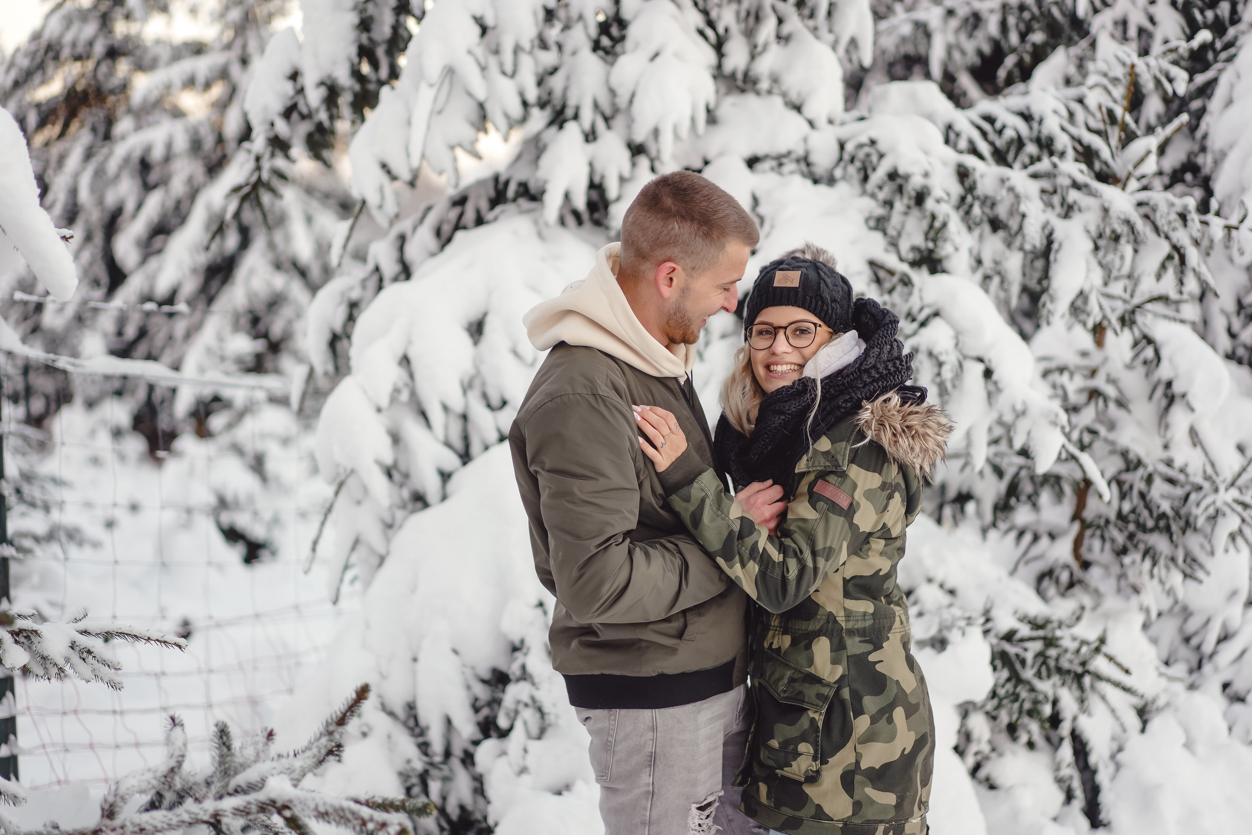 Winter Lovestory. Portraitfotografie in Gründau Elena Ohnstedt