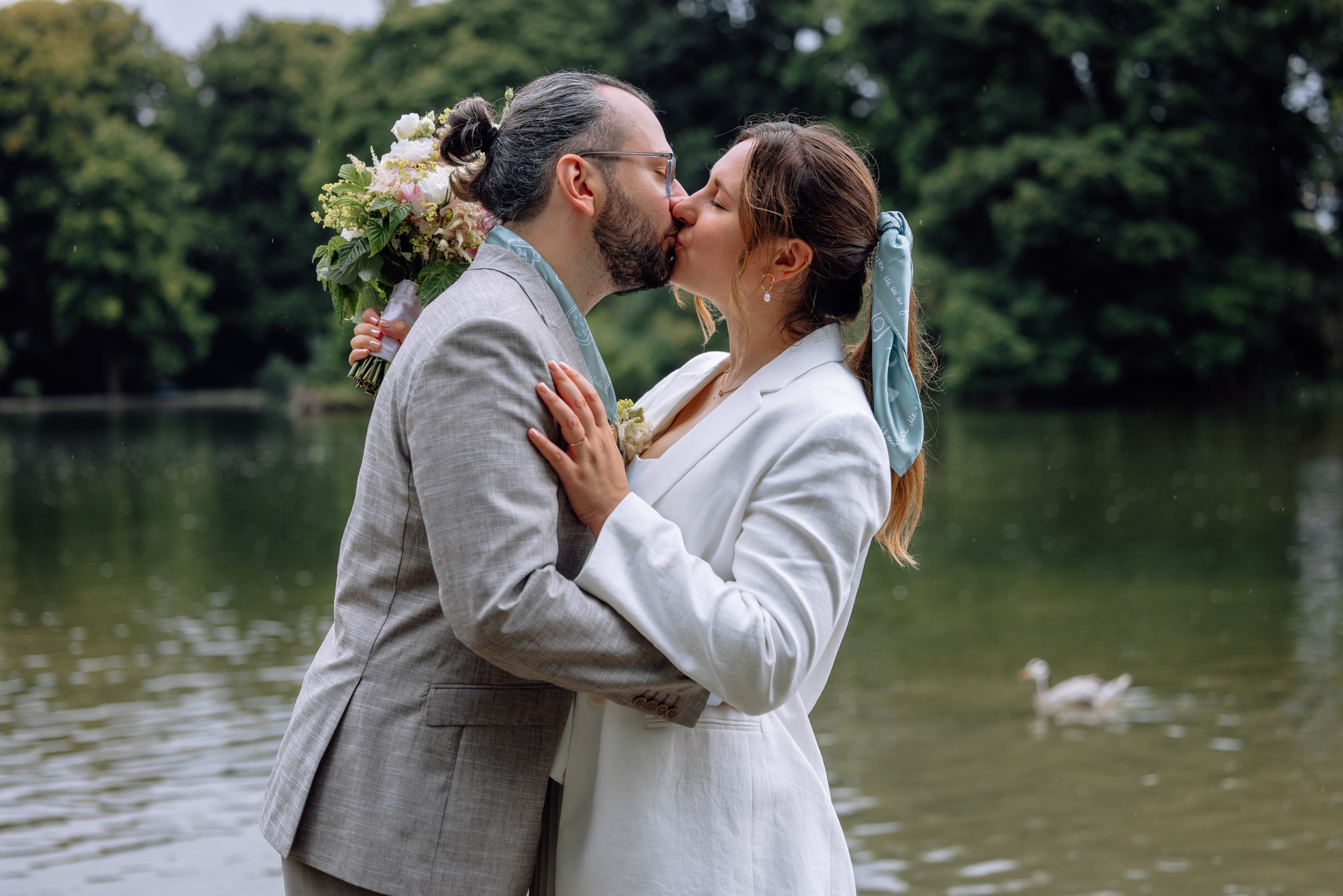 Corinna und Daniel: romantische Hochzeit in der Mandlstrasse/Sommer 2025. Hochzeitsfotograf München Taufe Familienfotograf Tanja Mauke