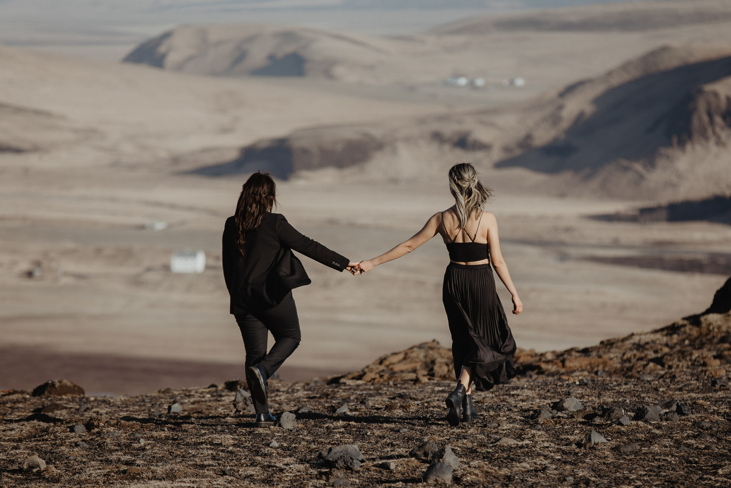 Same Sex Wedding at Iceland Black Sand Beach. Iceland elopement photographer & videographer