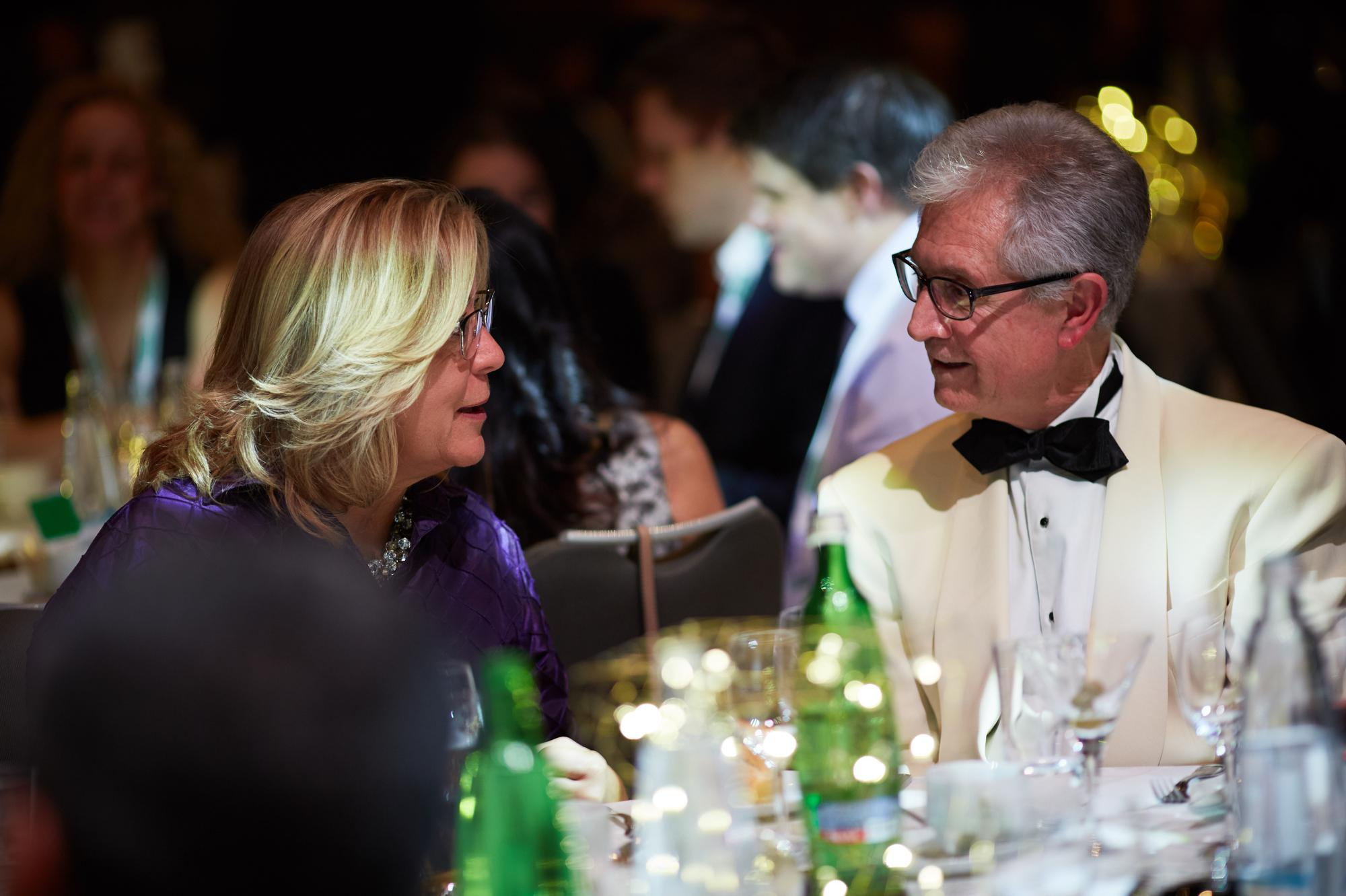 Bio-Rad executives enjoying a chat during the gala event in Prague.