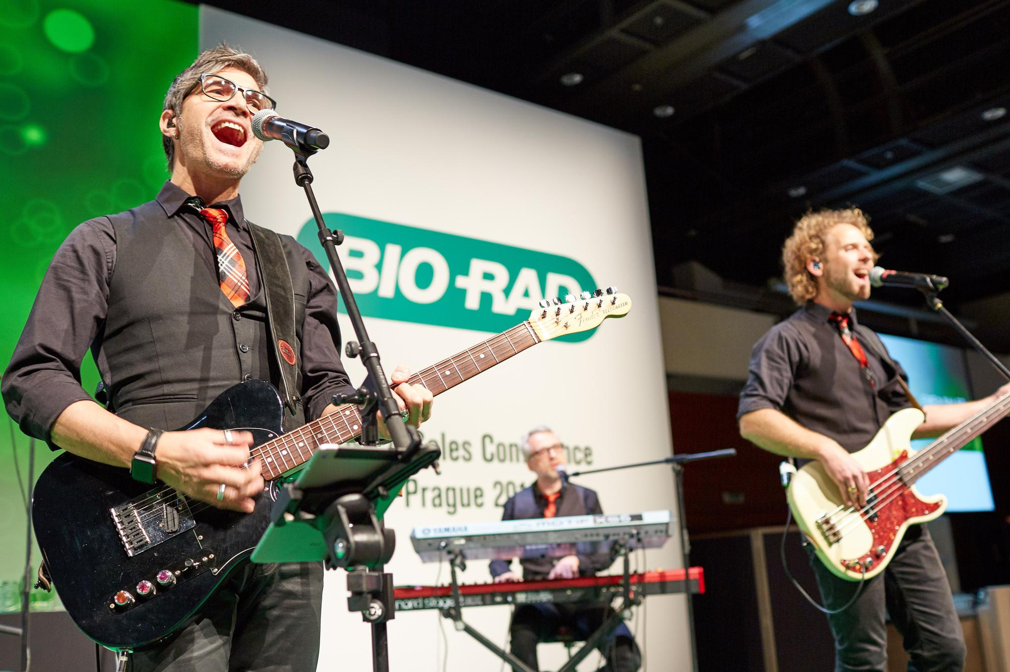 Musicians perform during the 2019 Bio-Rad event in Prague.