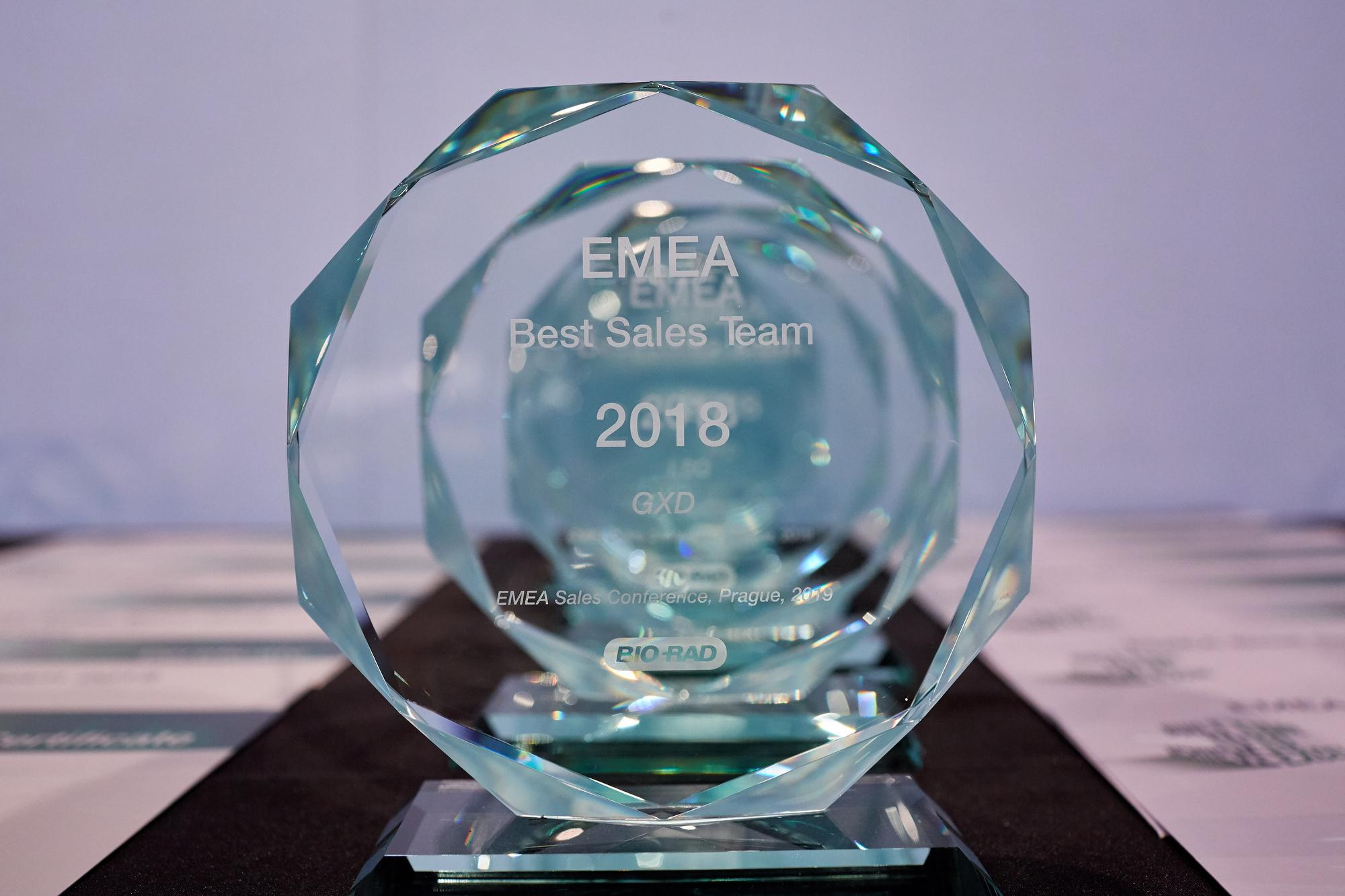 The Bio-Rad event honored top performers in sales, product innovation, and team contributions.