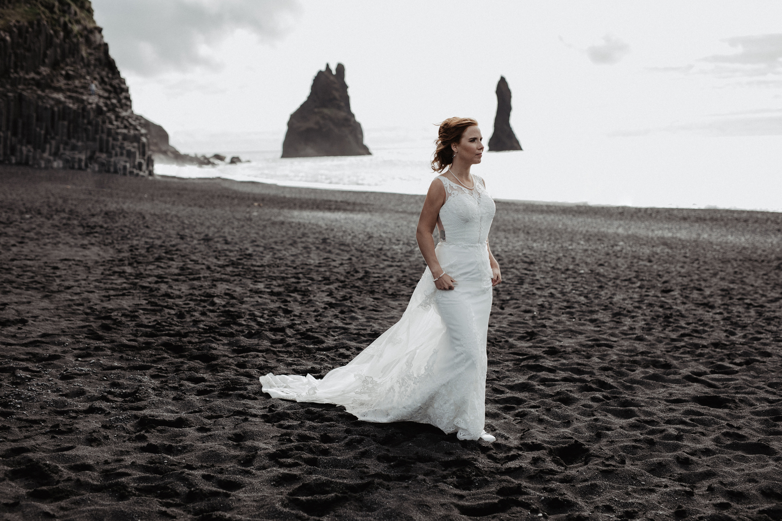 Black beach Iceland elopement | Iceland elopement photographer. Iceland elopement photographer & videographer