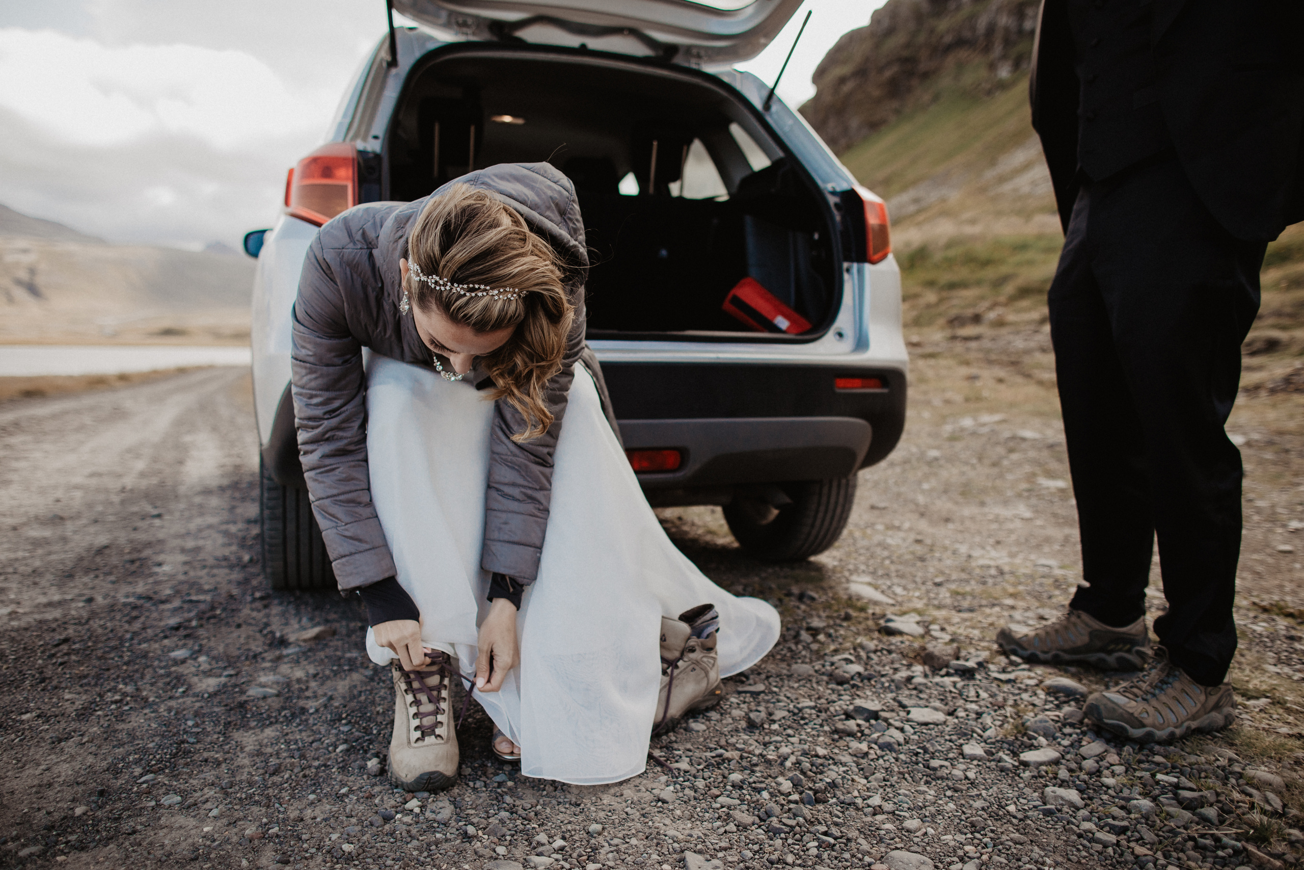 Wedding in Budir Iceland. Iceland elopement photographer & videographer