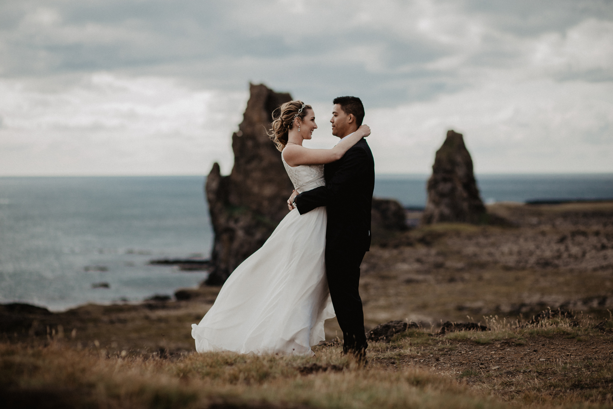 Wedding in Budir Iceland. Iceland elopement photographer & videographer