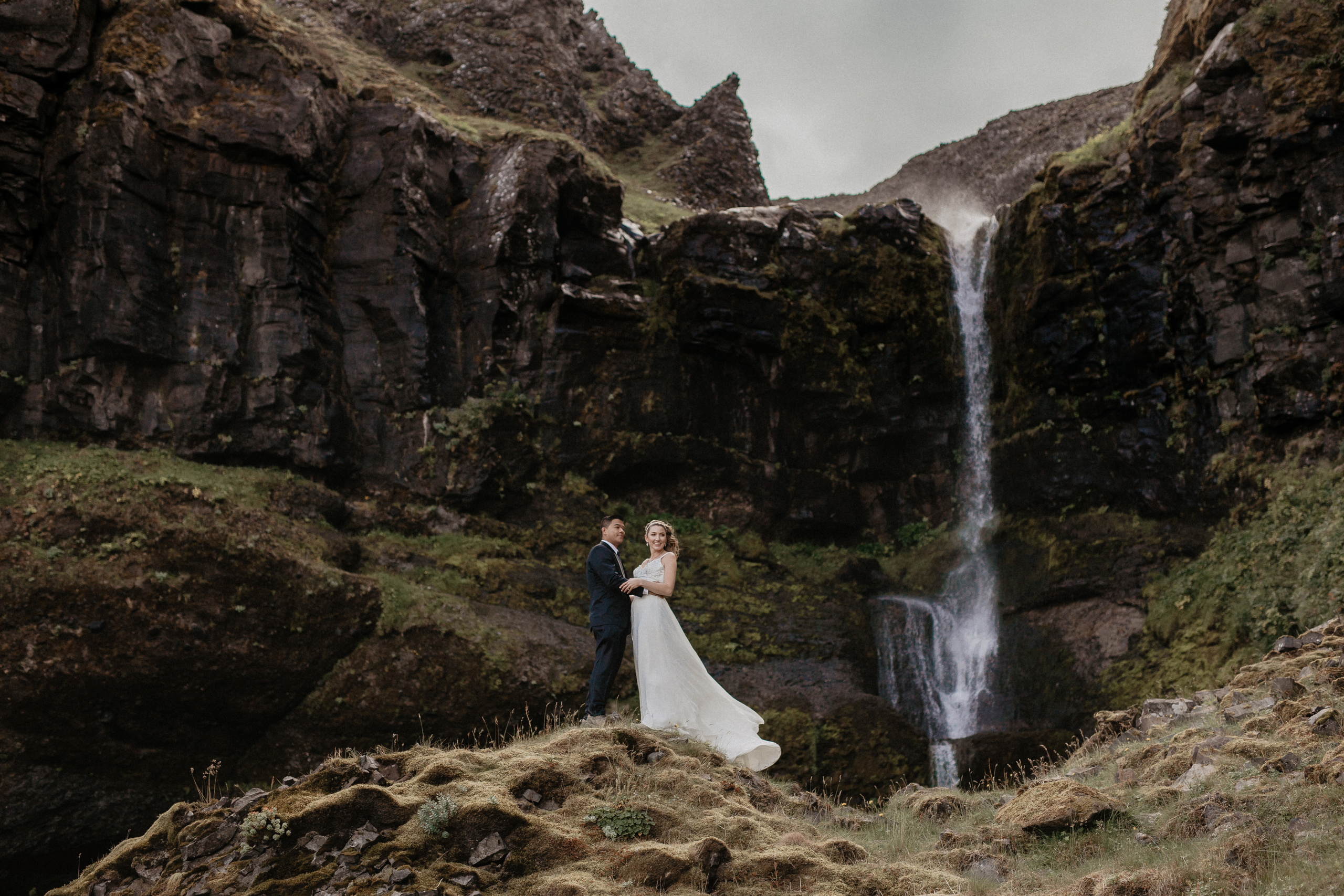 Wedding in Budir Iceland. Iceland elopement photographer & videographer