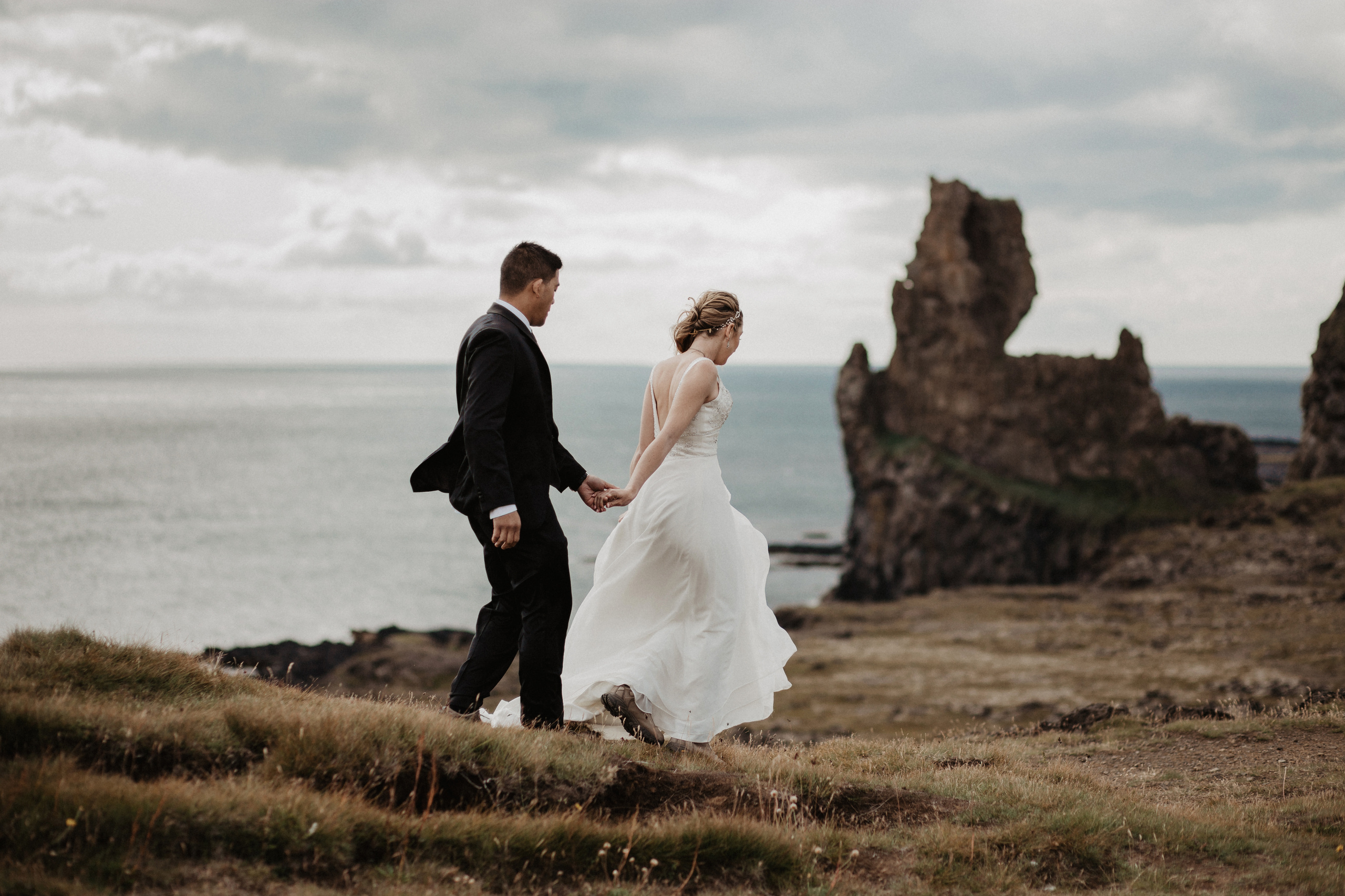 Wedding in Budir Iceland. Iceland elopement photographer & videographer
