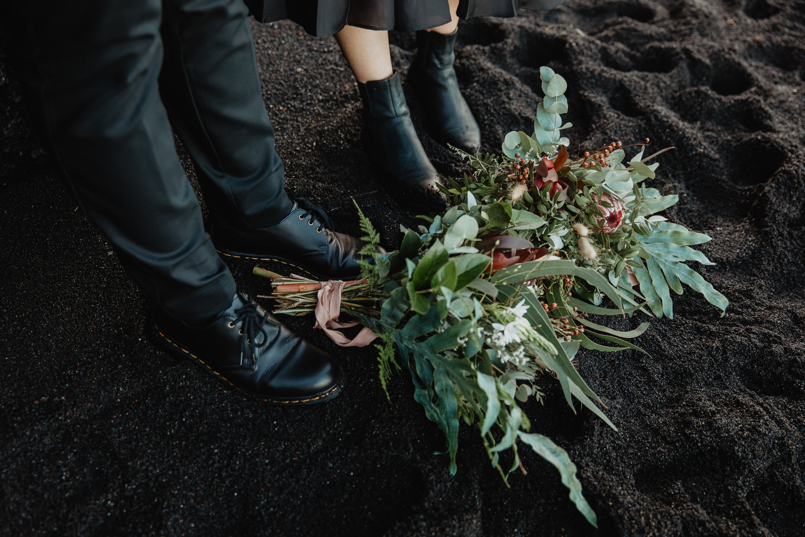 Same Sex Wedding at Iceland Black Sand Beach. Iceland elopement photographer & videographer