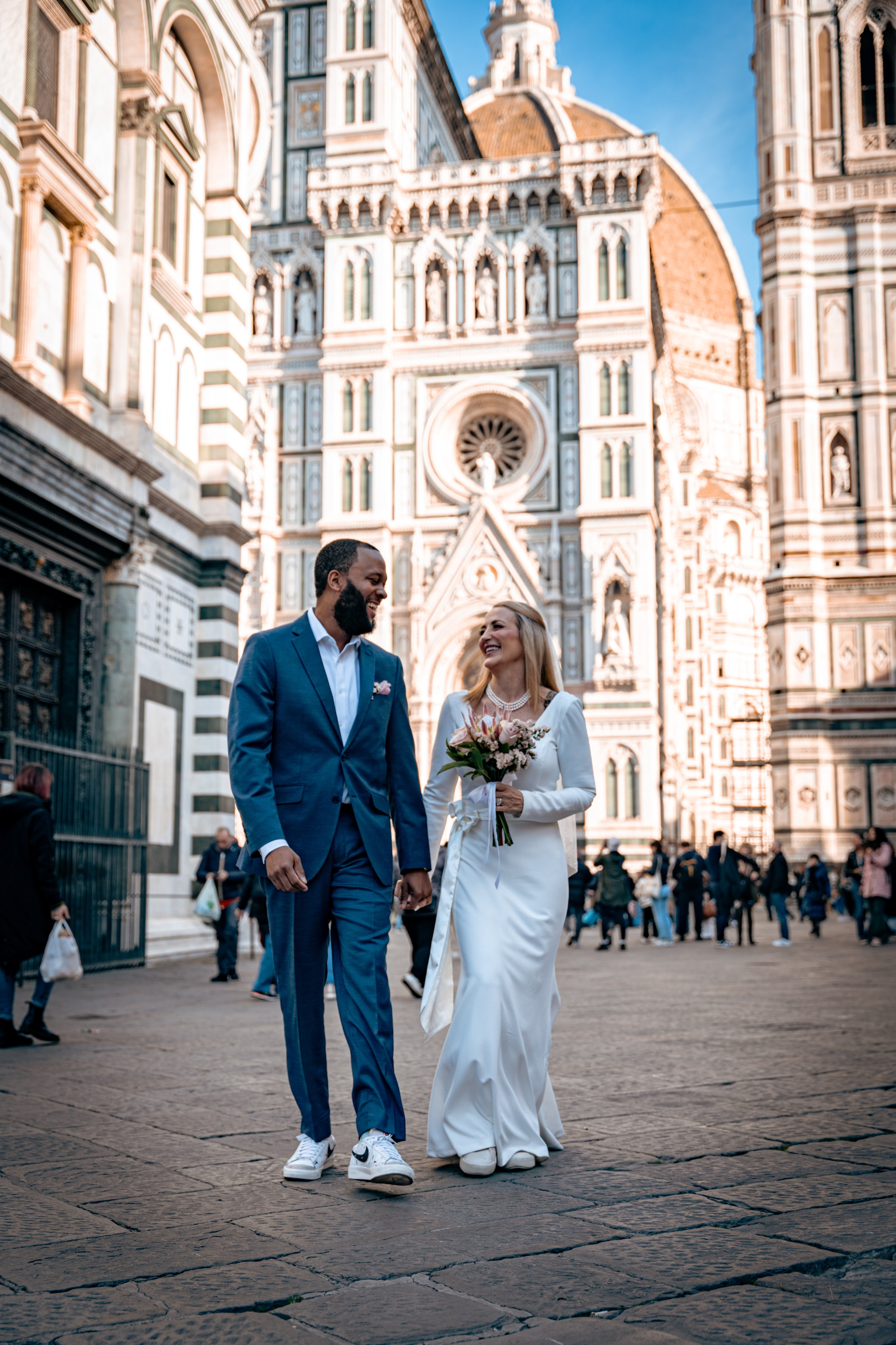 Nina & Nicholas. Modern Wedding in heart of Florence. Wedding Photographer in Italy
