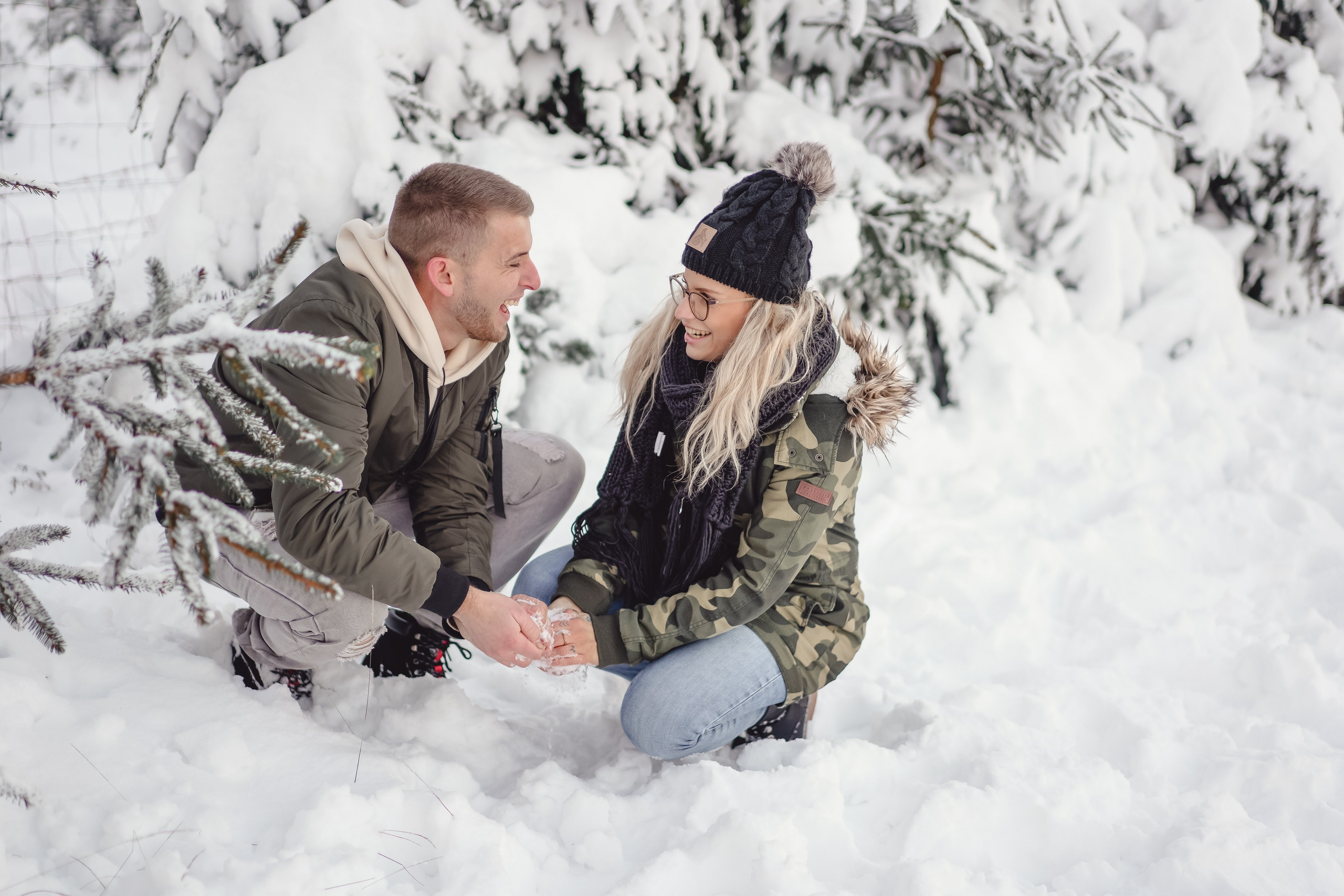 Winter Lovestory. Portraitfotografie in Gründau Elena Ohnstedt