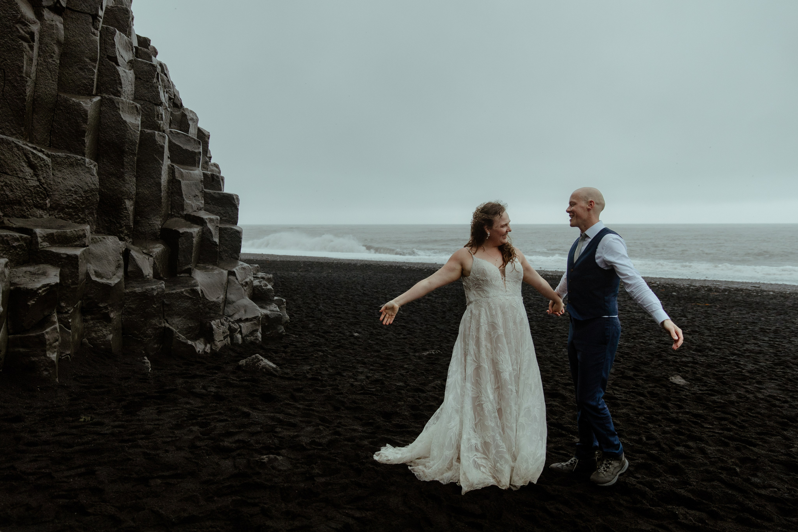 Iceland Elopement at Black Sand Beach. Iceland elopement photo and video | Nikolaichik Photo
