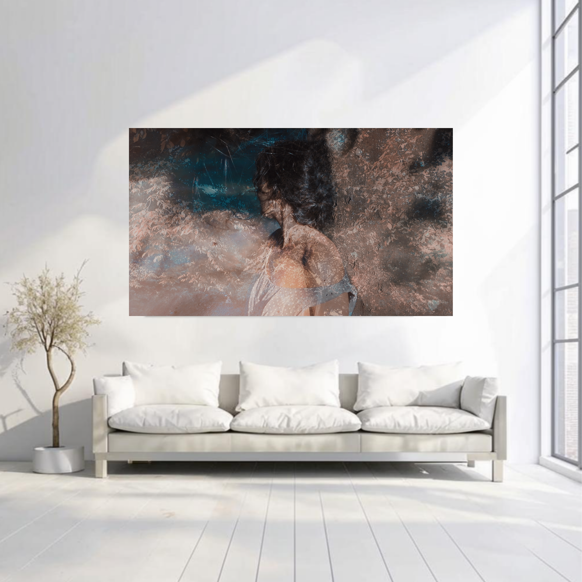 Visually poetic art print depicting life’s fragments coming together