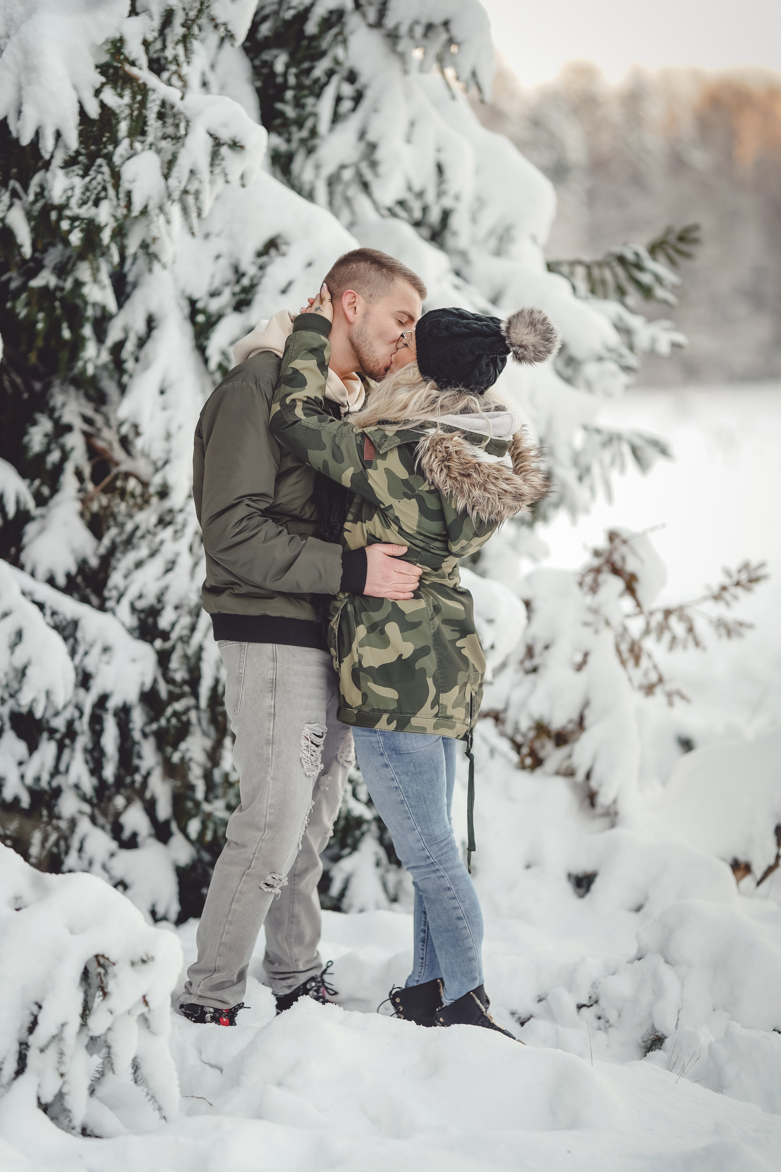Winter Lovestory. Portraitfotografie in Gründau Elena Ohnstedt