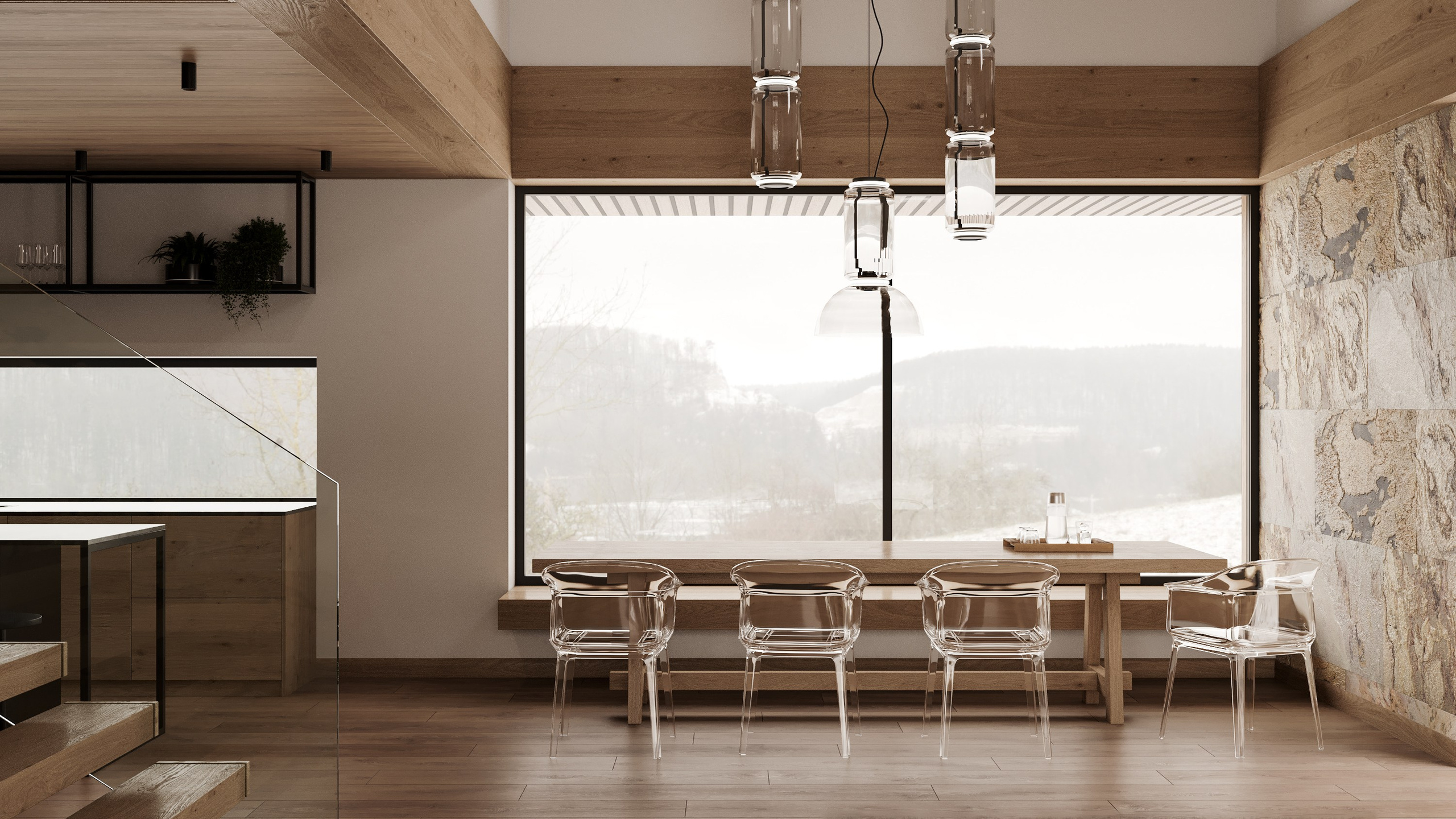 SPOLEČNÝ PROSTOR HORSKÉ CHATY. Filipenka architects