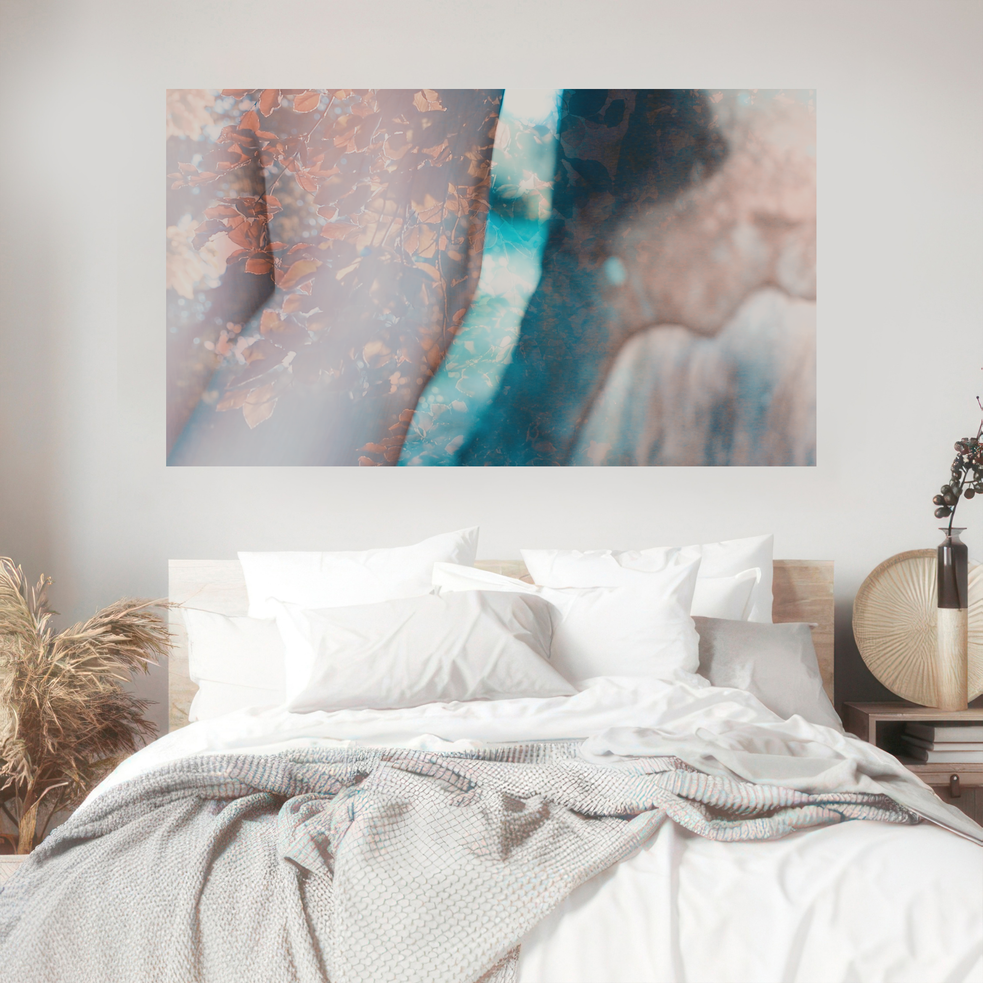 Elegant and artistic print for sale, symbolizing tenderness and self-reflection
