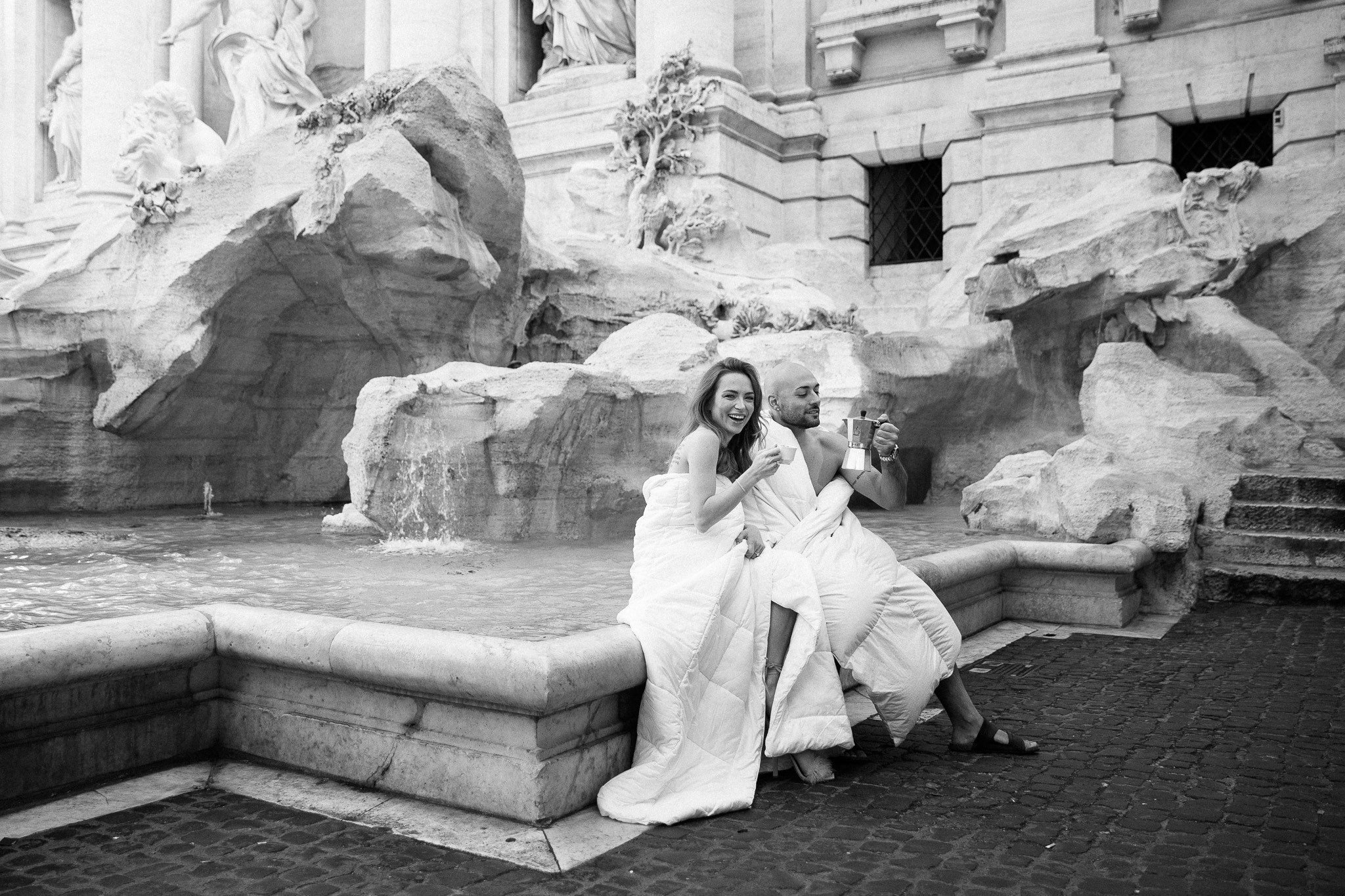 Love, Duvets, and the Eternal City: A Dreamy Elopement in Rome. Elizaveta Razumova: Cinematic Photography for Love, Weddings, Portraits & Brands