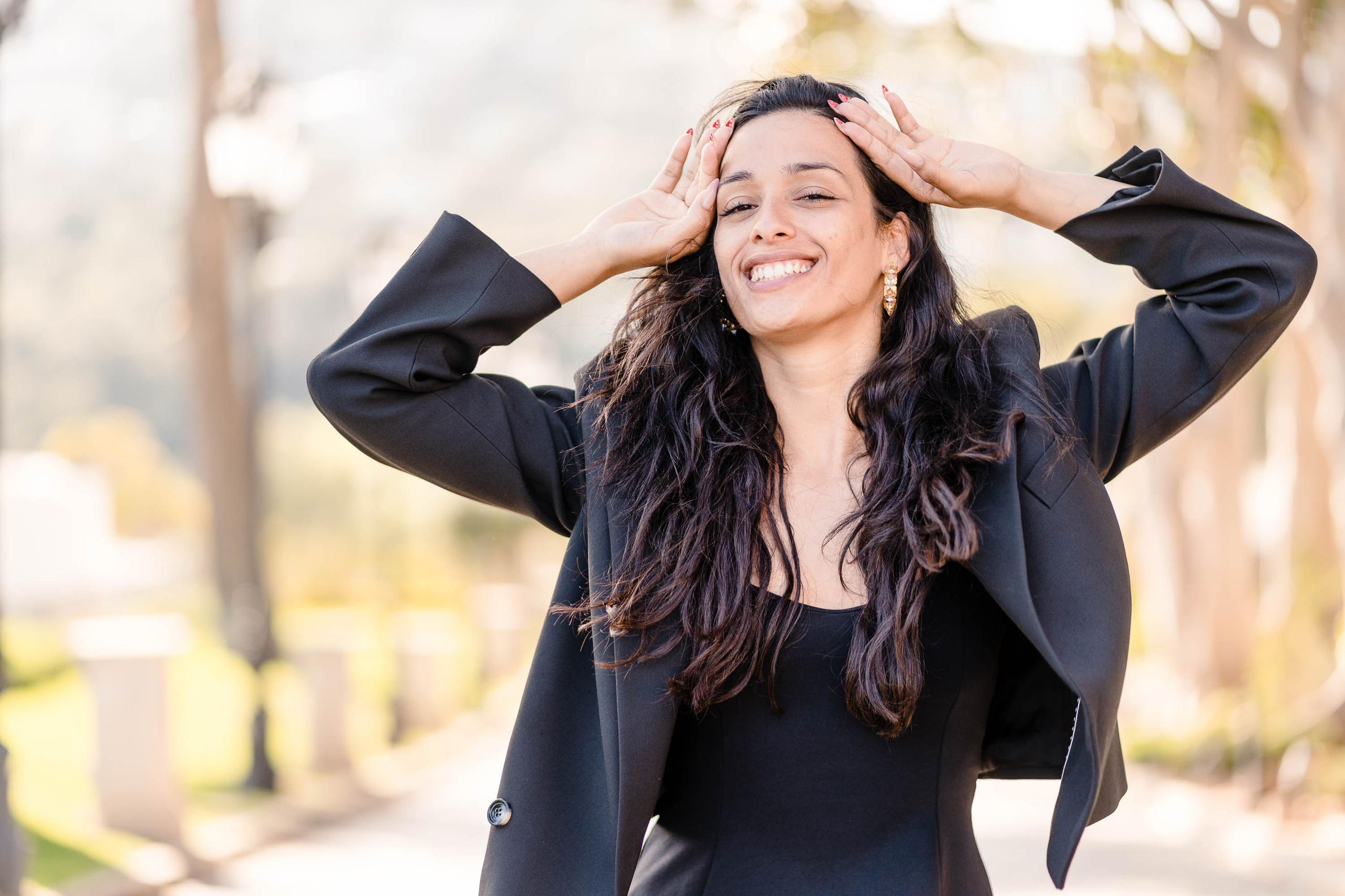 Cantante famosa chanel en sesión de retratos en Mallorca