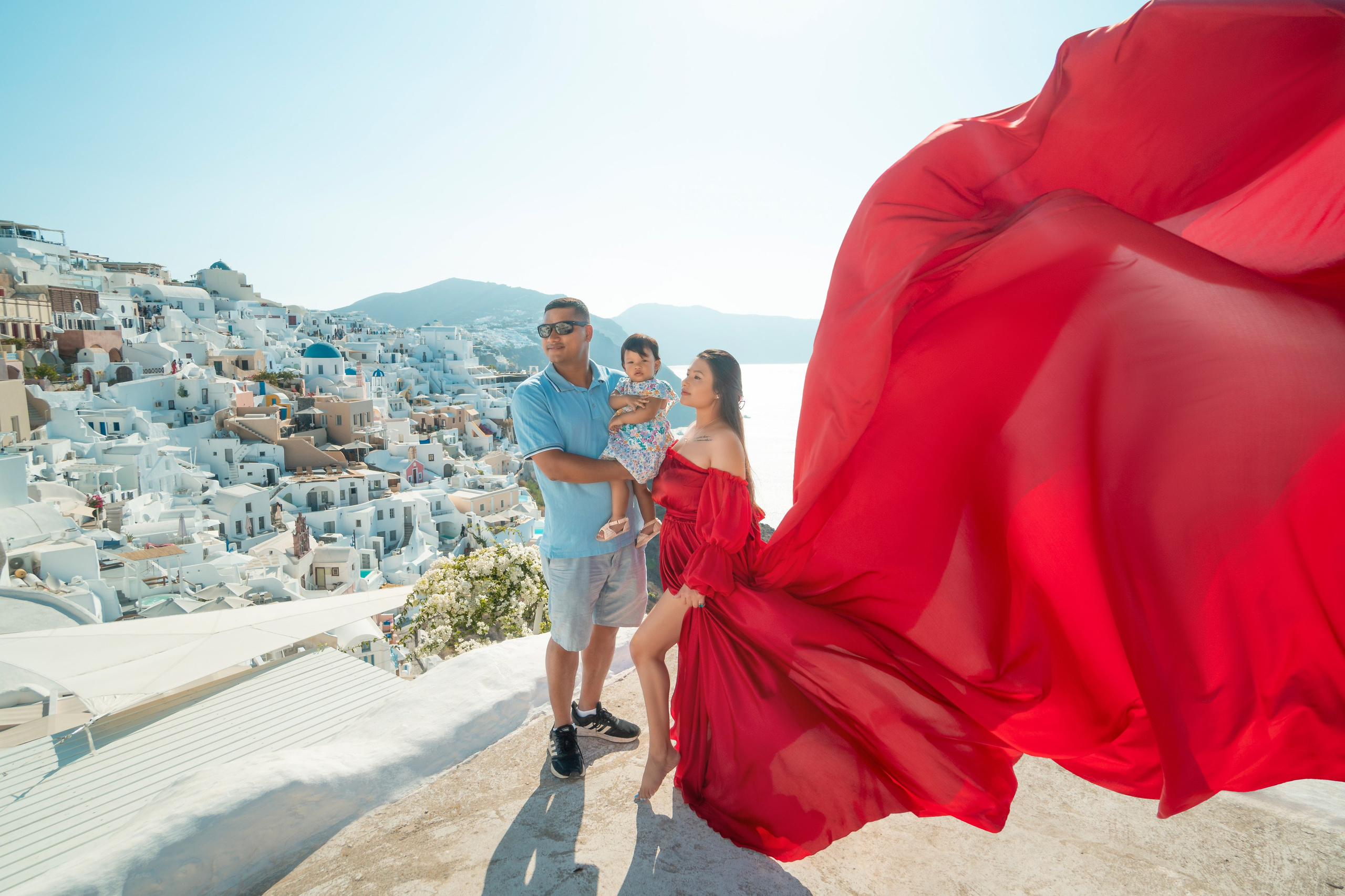 Photographer in Santorini SokoLOVE Alex| Flying Dress Santorini
